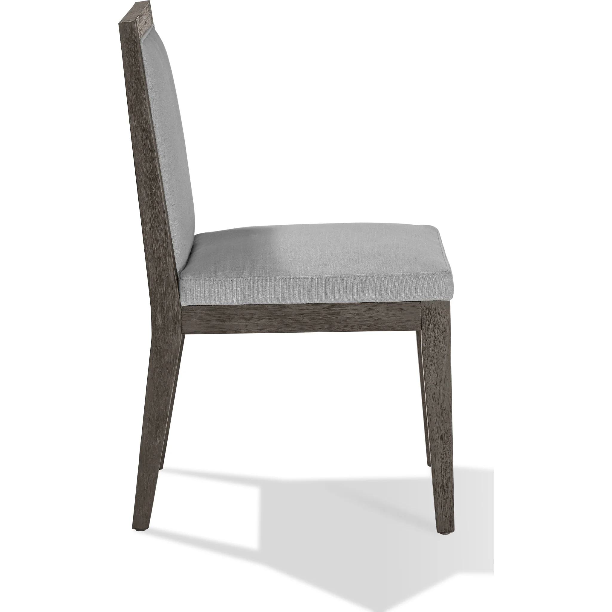 Modesto Wood Frame Upholstered Side Chair in Koala Linen and French Roast - Image 5