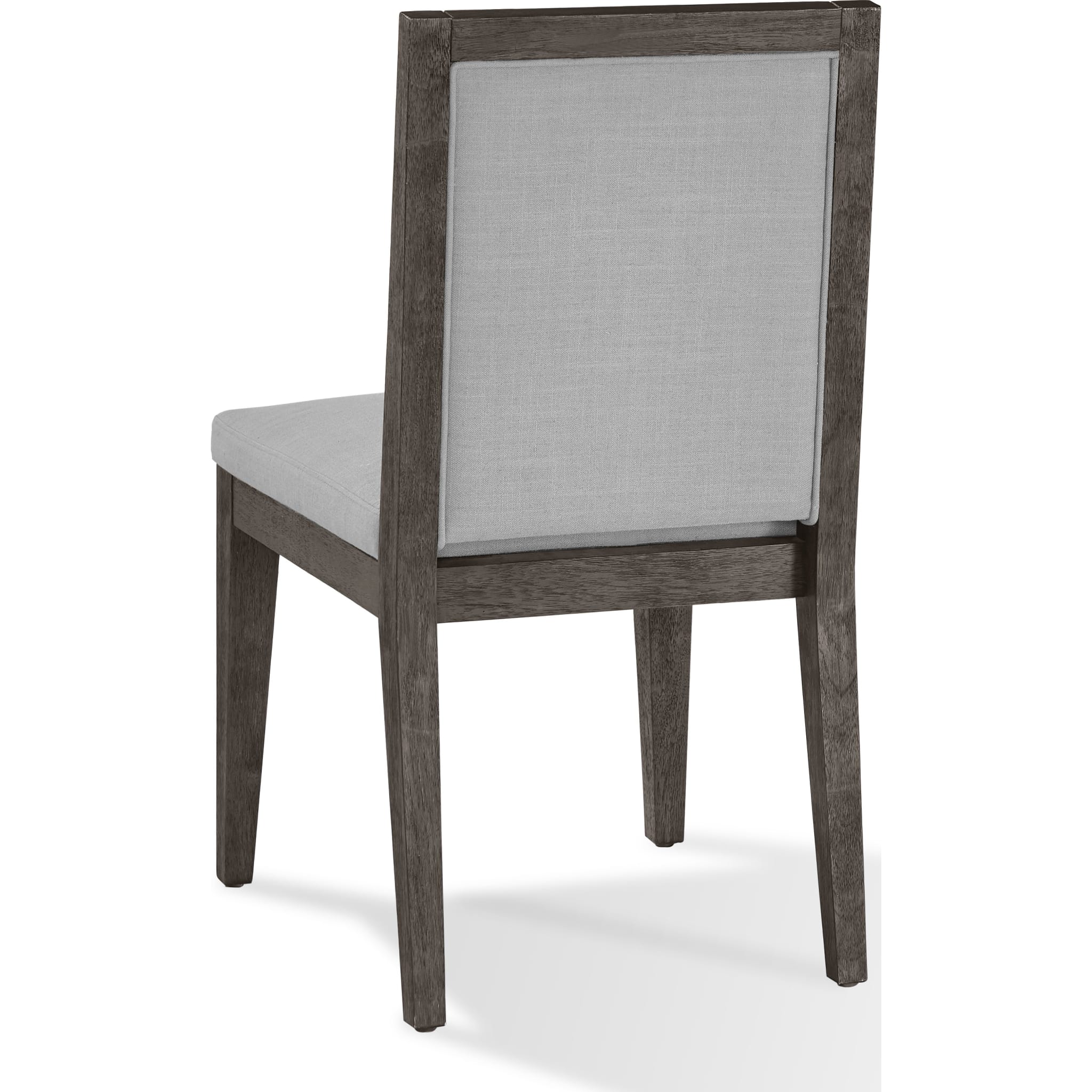 Modesto Wood Frame Upholstered Side Chair in Koala Linen and French Roast - Image 6