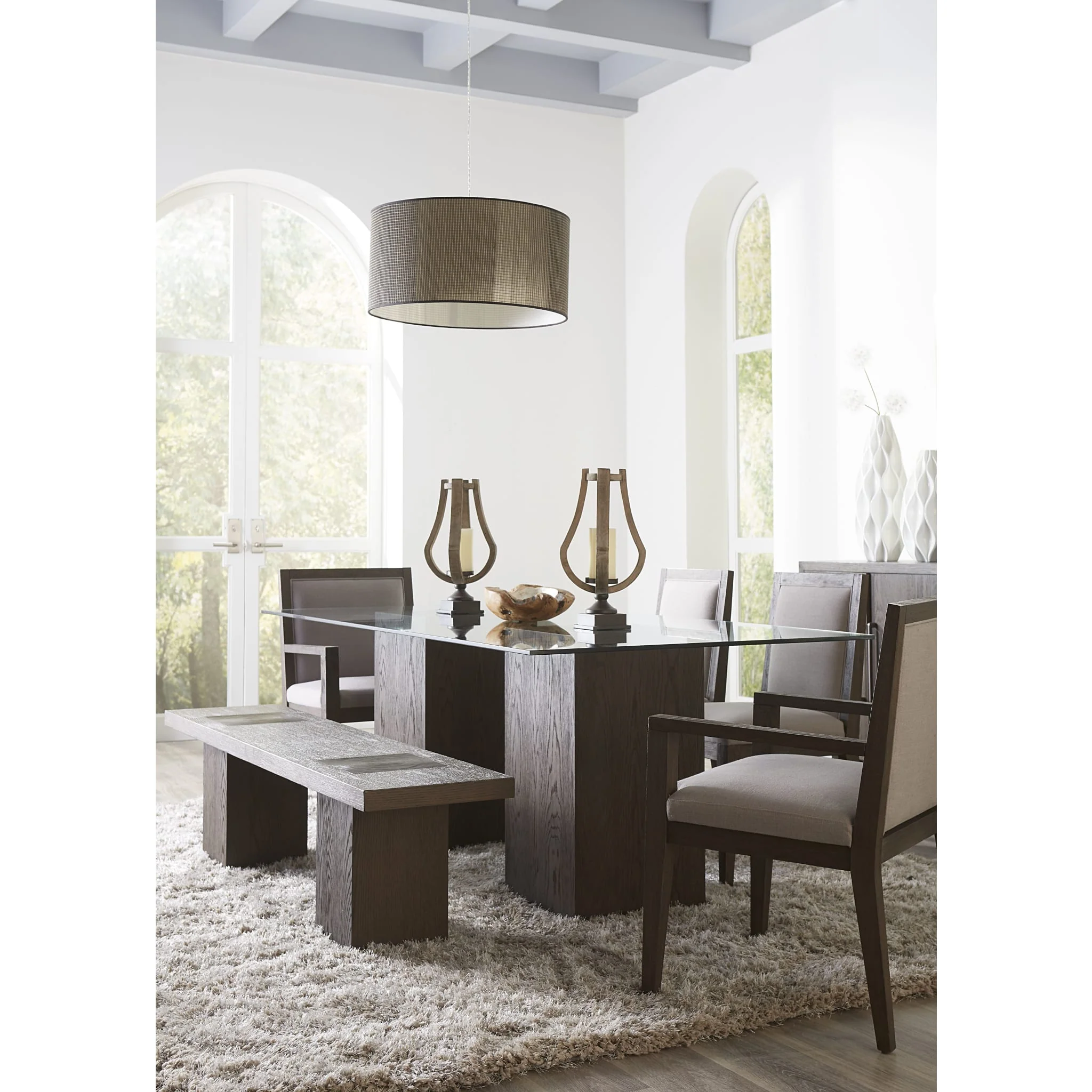 Modesto Wooden Dining Bench in French Roast - Image 3
