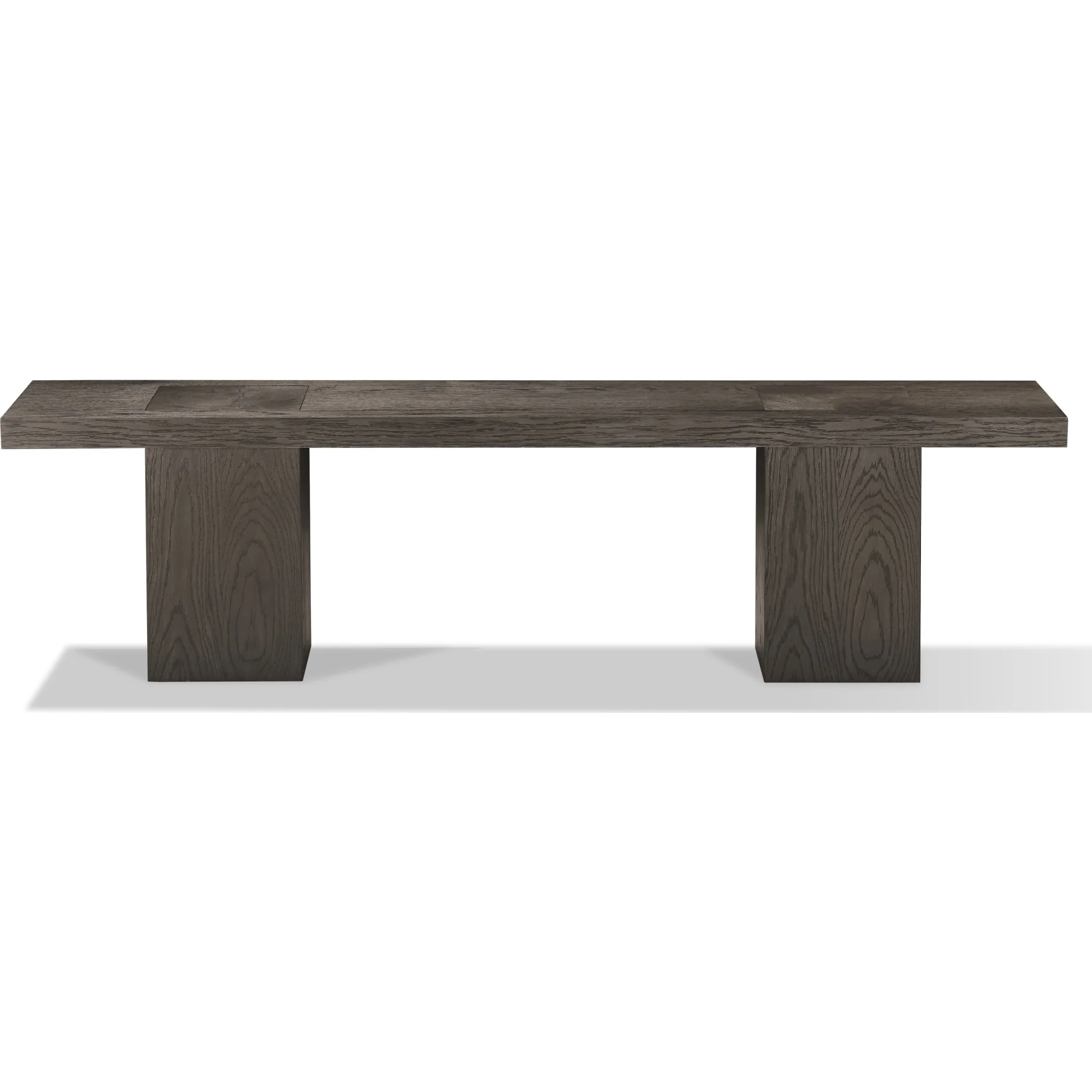 Modesto Wooden Dining Bench in French Roast - Image 5