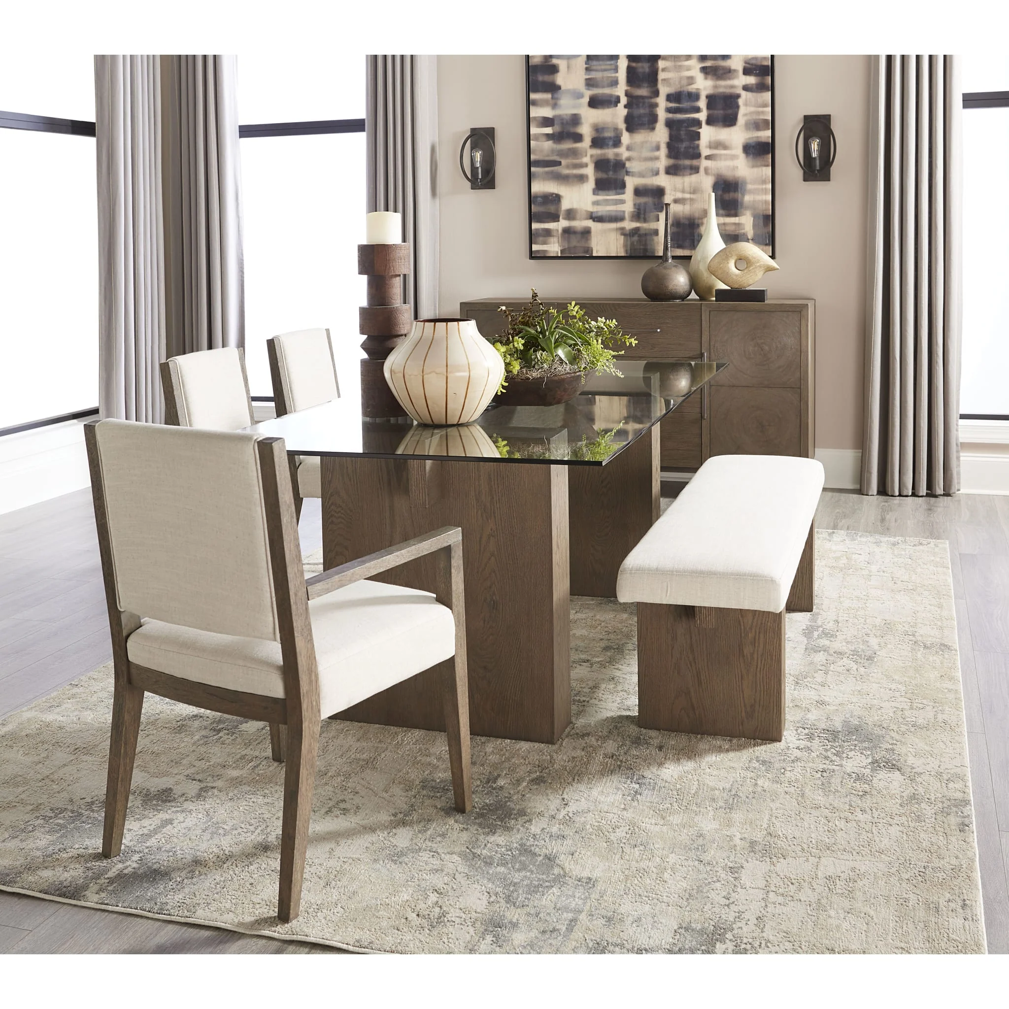 Oakland Three-Drawer Sideboard in Brunette - Image 3