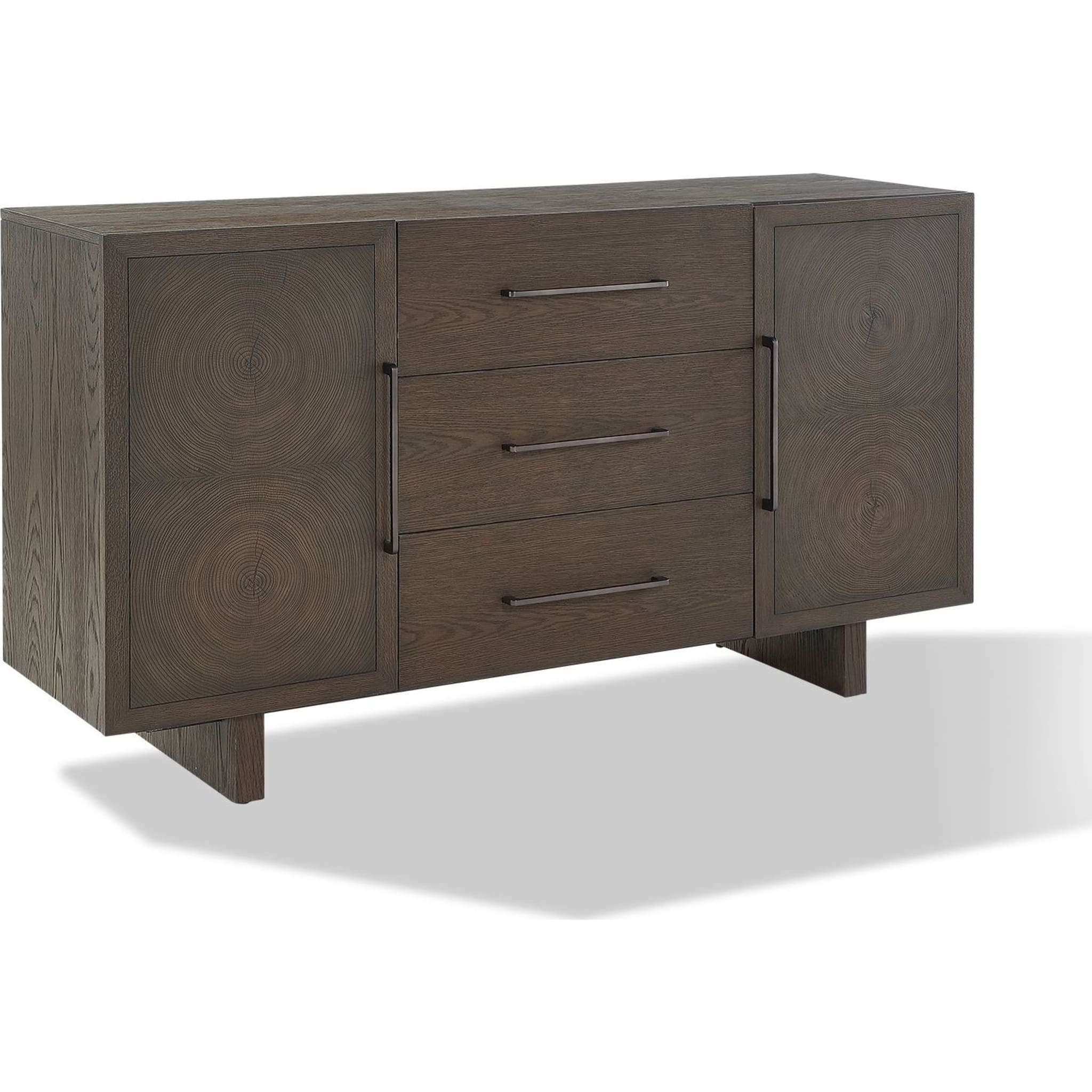 Oakland Three-Drawer Sideboard in Brunette - Image 6