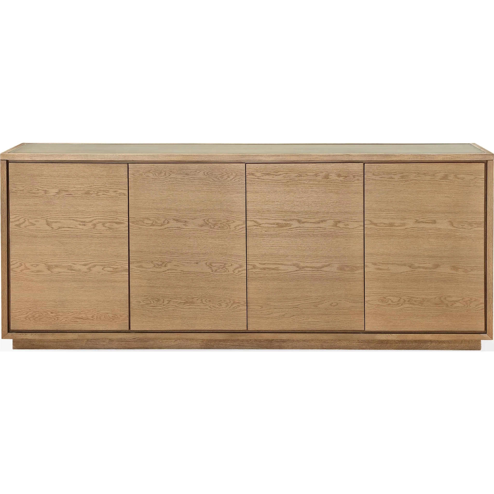 One Modern Coastal Four Door Sideboard in White Oak - Image 3