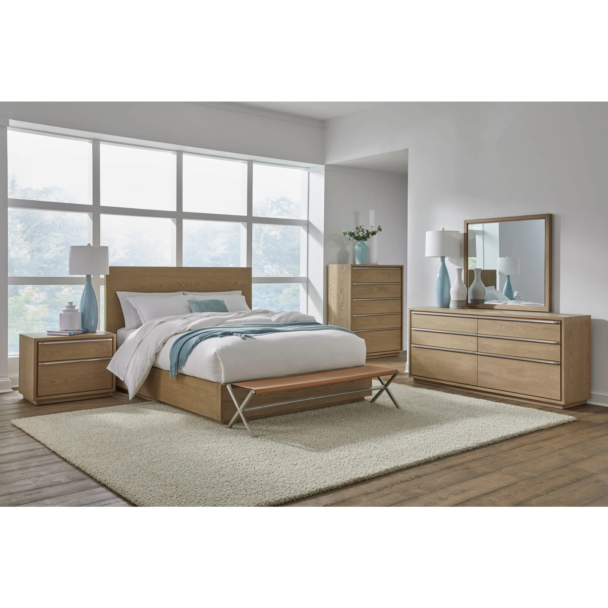 One Coastal Modern Six Drawer Dresser in Bisque - Image 10