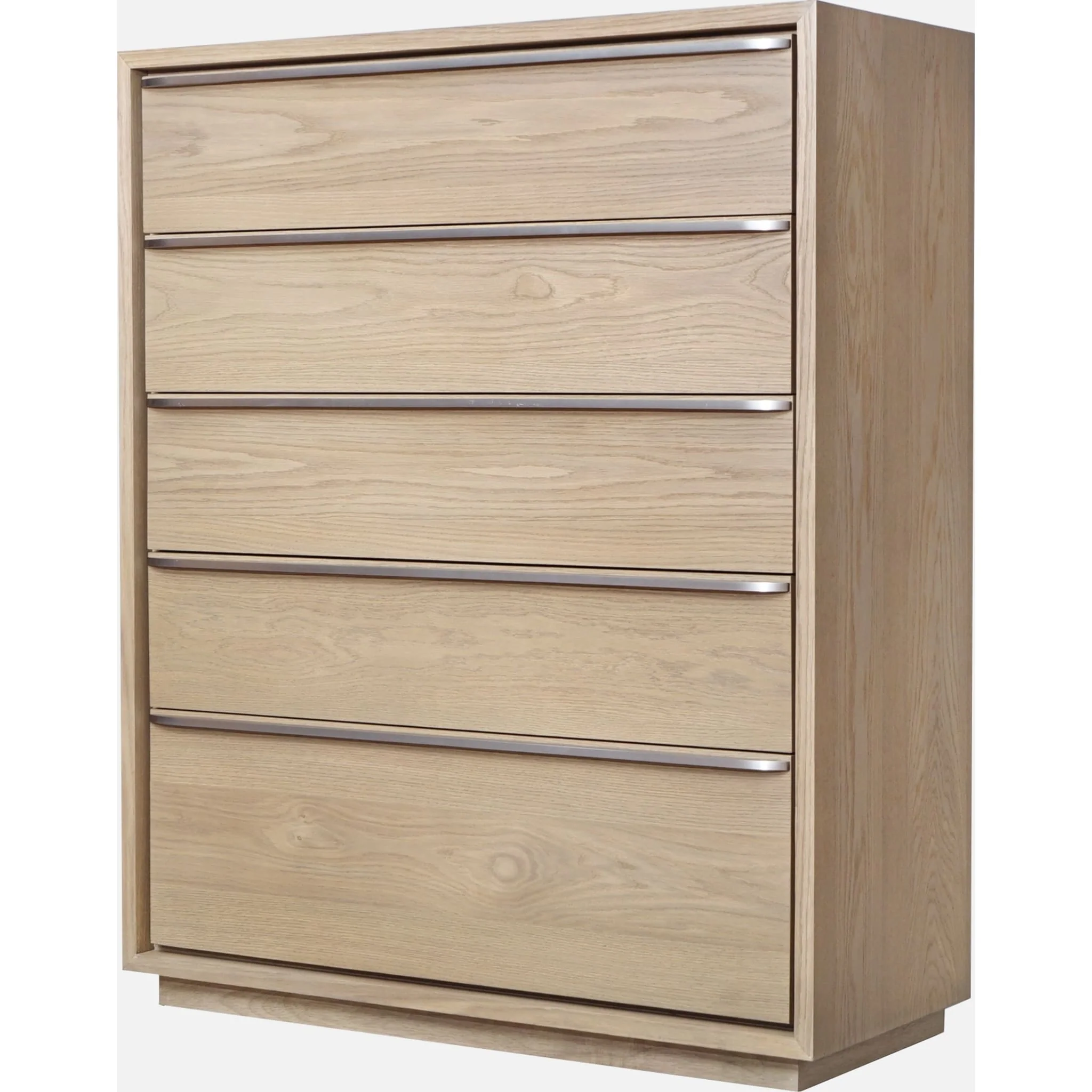 One Coastal Modern Five Drawer Chest in Bisque - Image 4