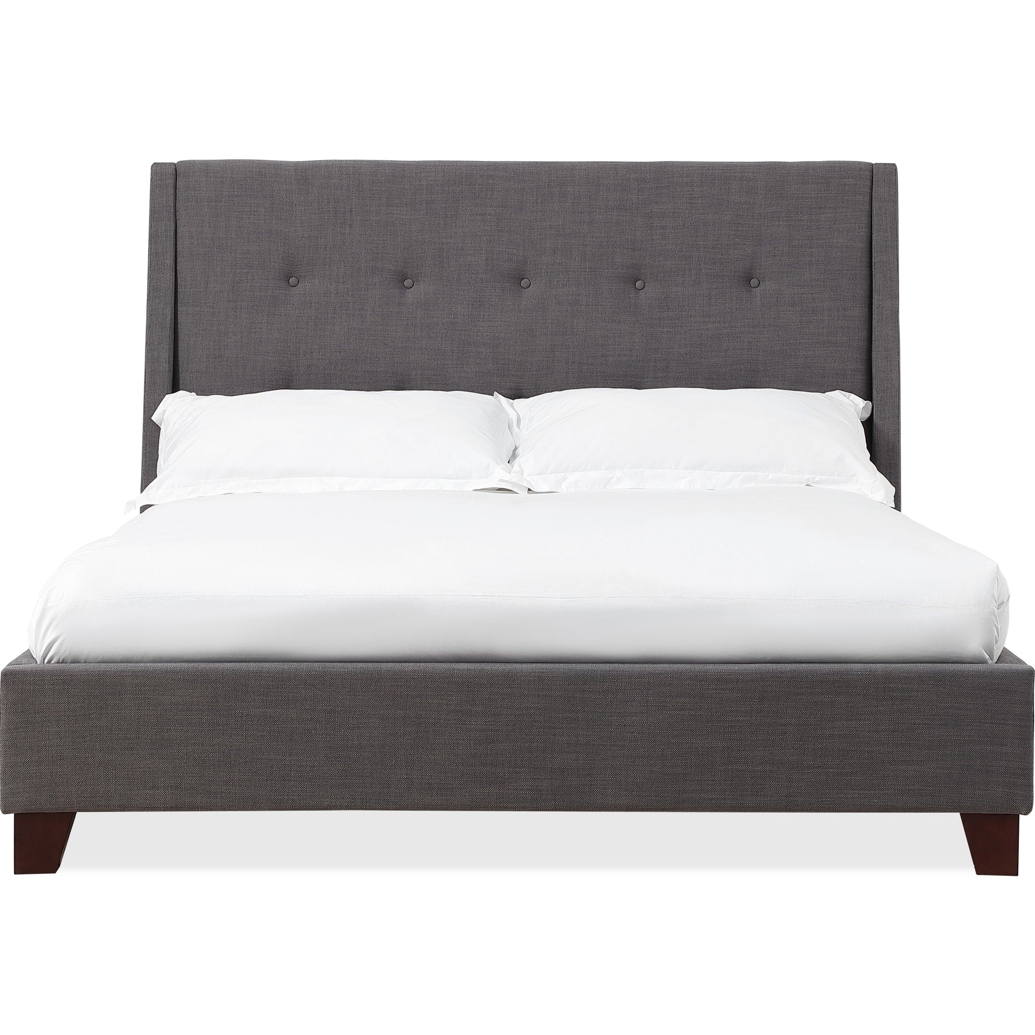 Madera Upholstered Platform Bed in Dark Charcoal (2026) - Image 3
