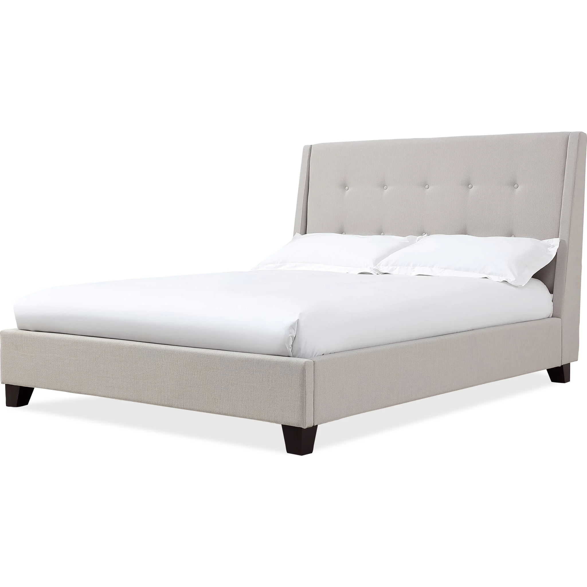 Madera Upholstered Platform Bed in Putty - Image 6