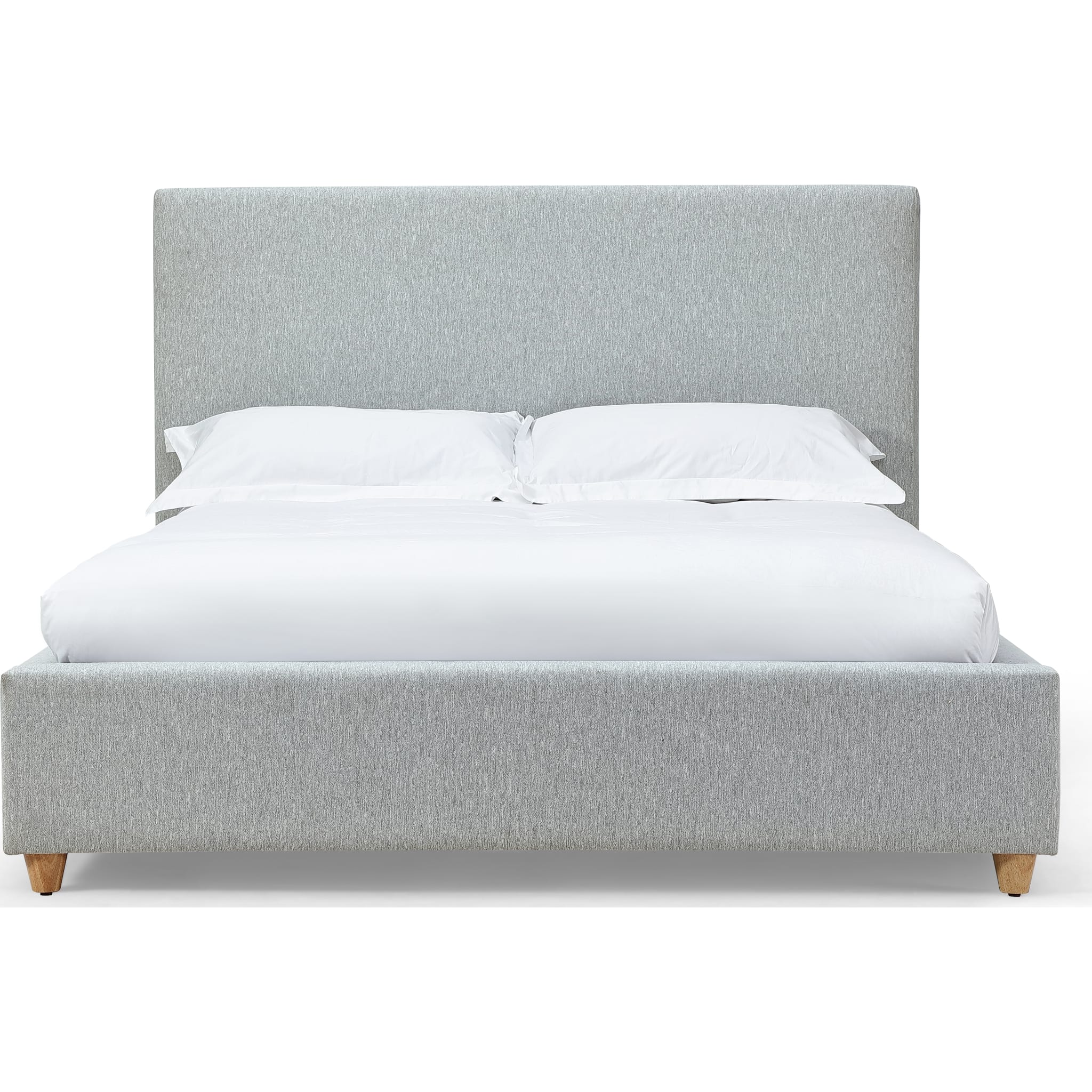 Olivia Upholstered Platform Bed in Linen - Image 3