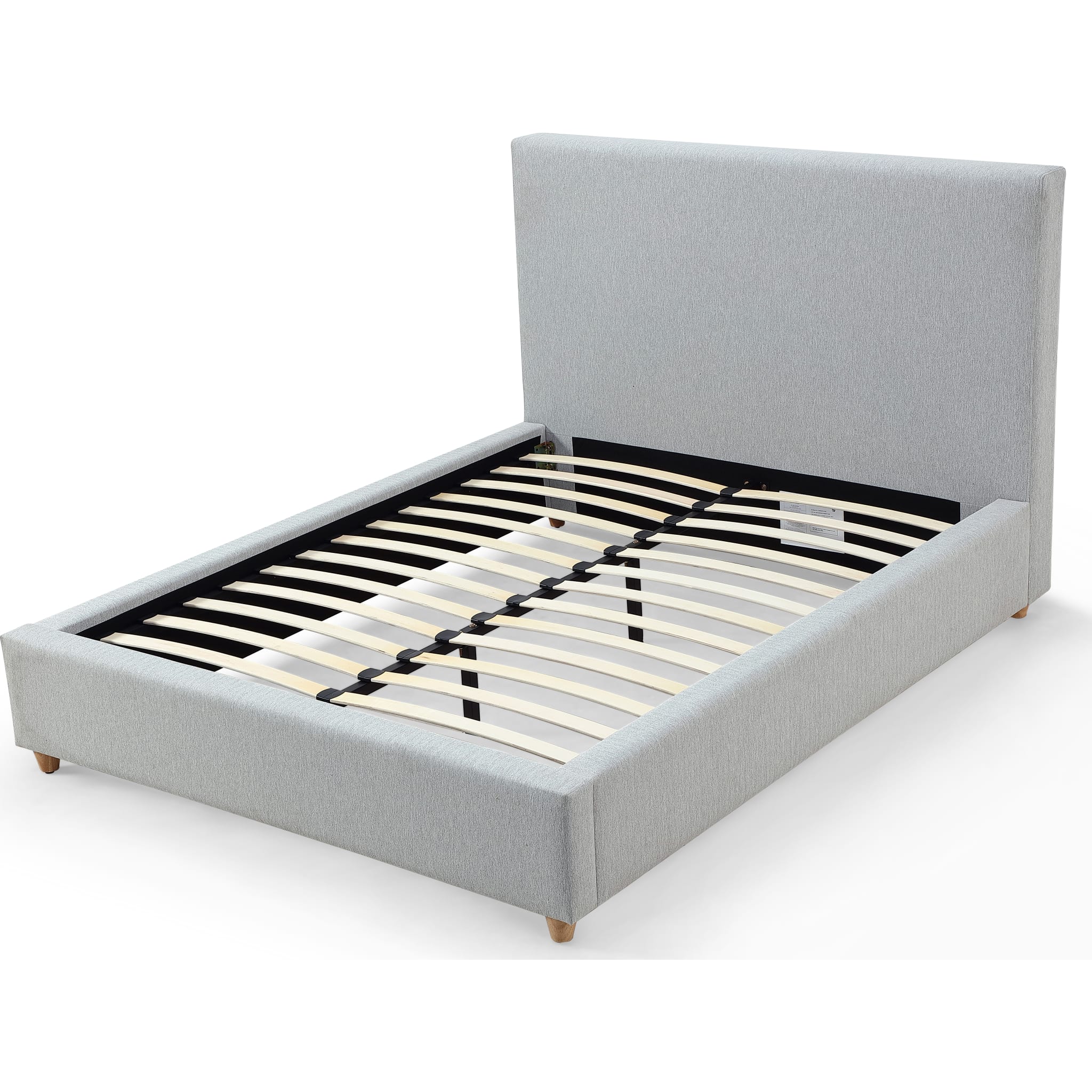 Olivia Upholstered Platform Bed in Linen - Image 5