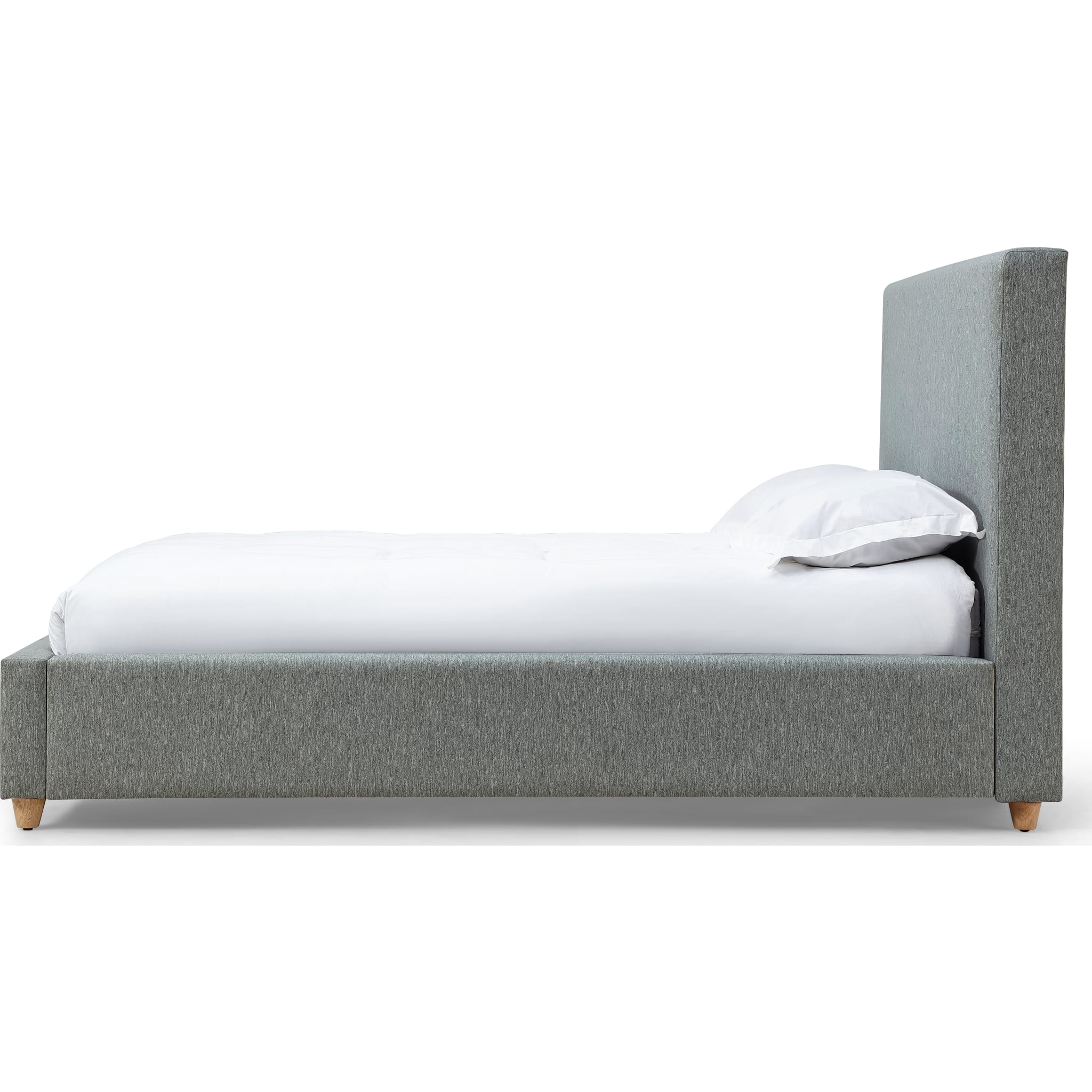 Olivia Upholstered Platform Bed in Pewter (2026) - Image 4