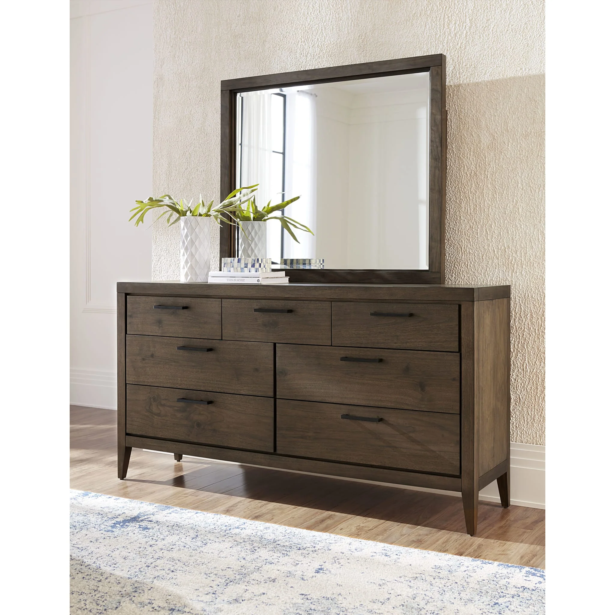 Boracay Seven Drawer Walnut Dresser in Wild Oats Brown (2024) - Image 3