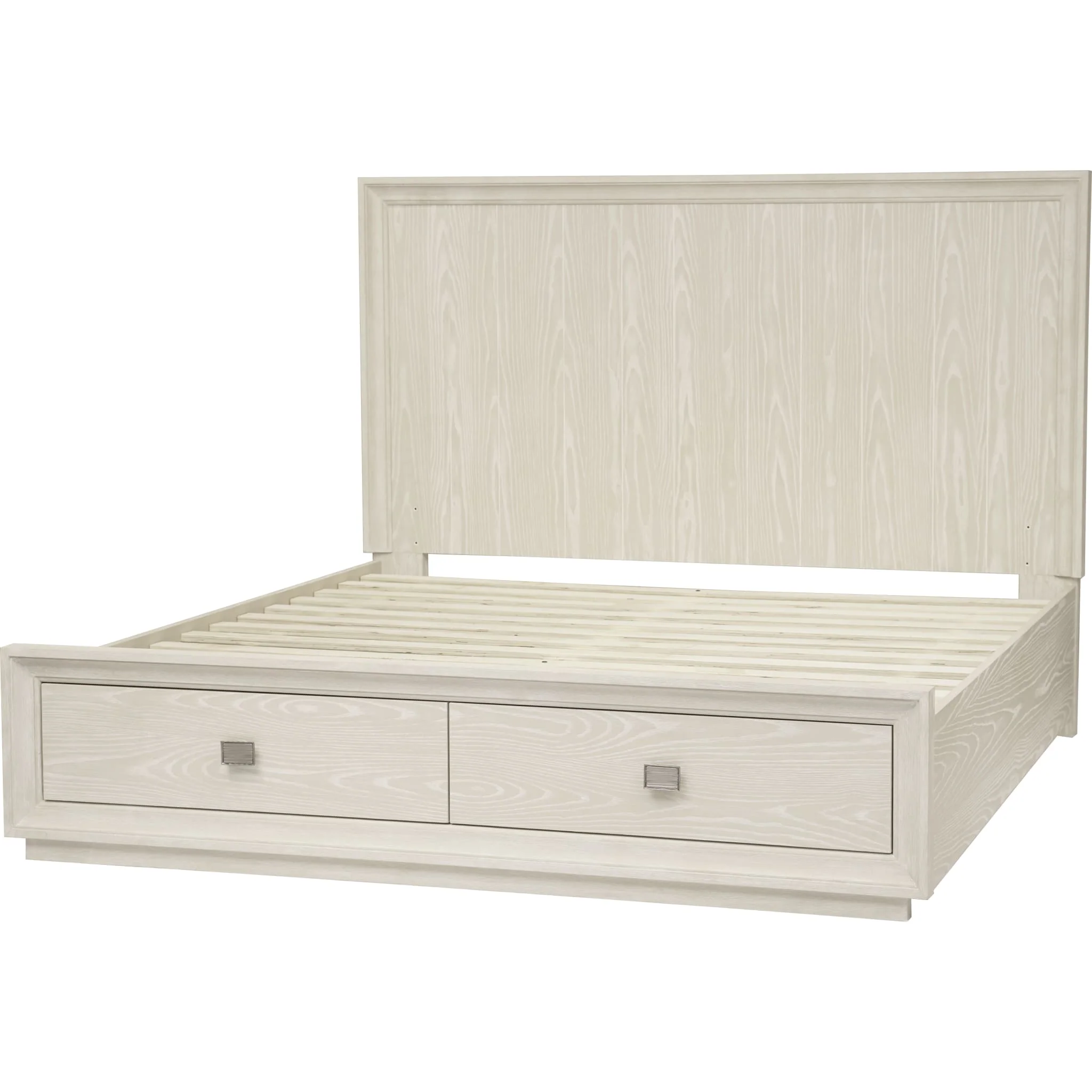 Maxime Two Drawer Footboard Storage Platform Bed In Ash - Image 10
