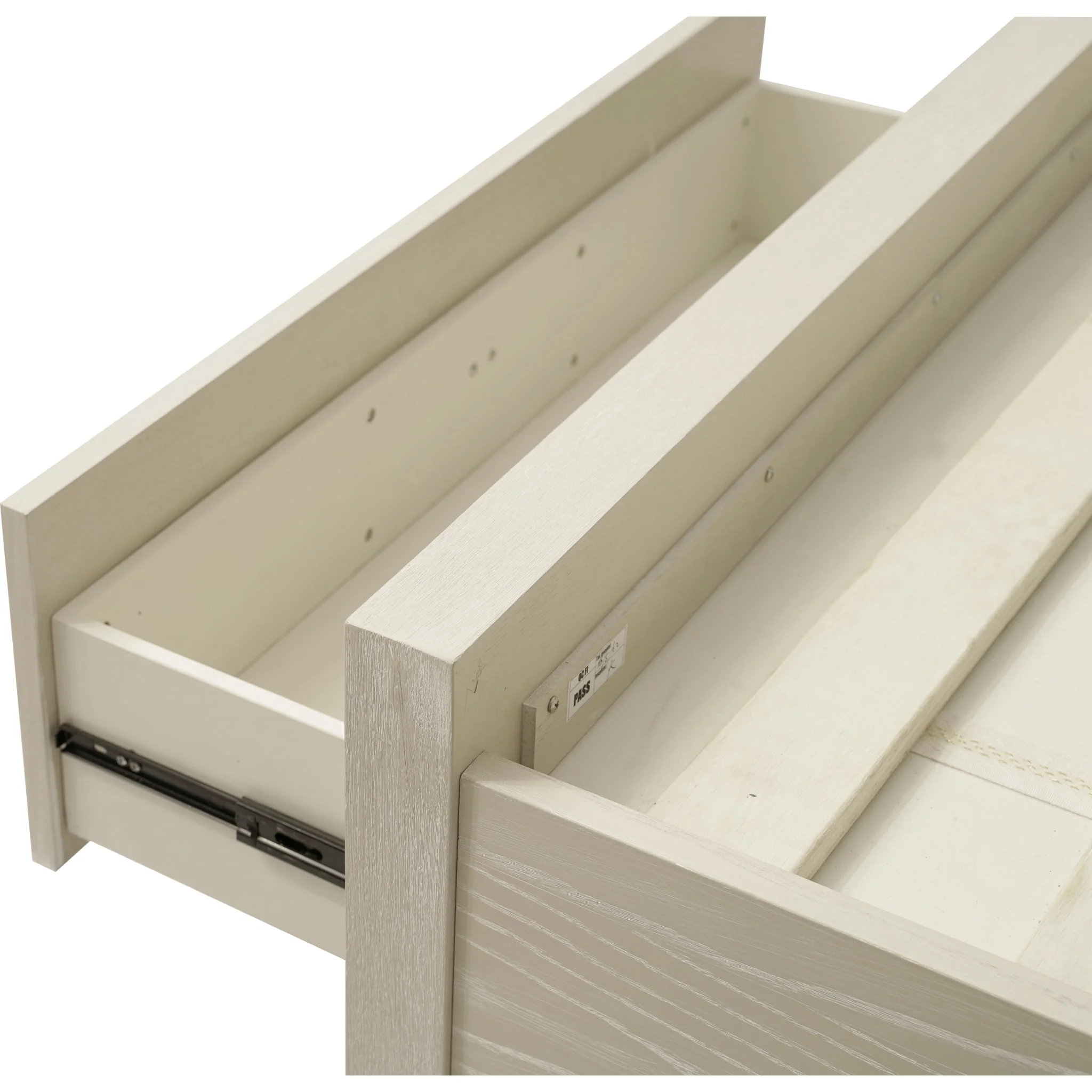 Maxime Two Drawer Footboard Storage Platform Bed In Ash - Image 8