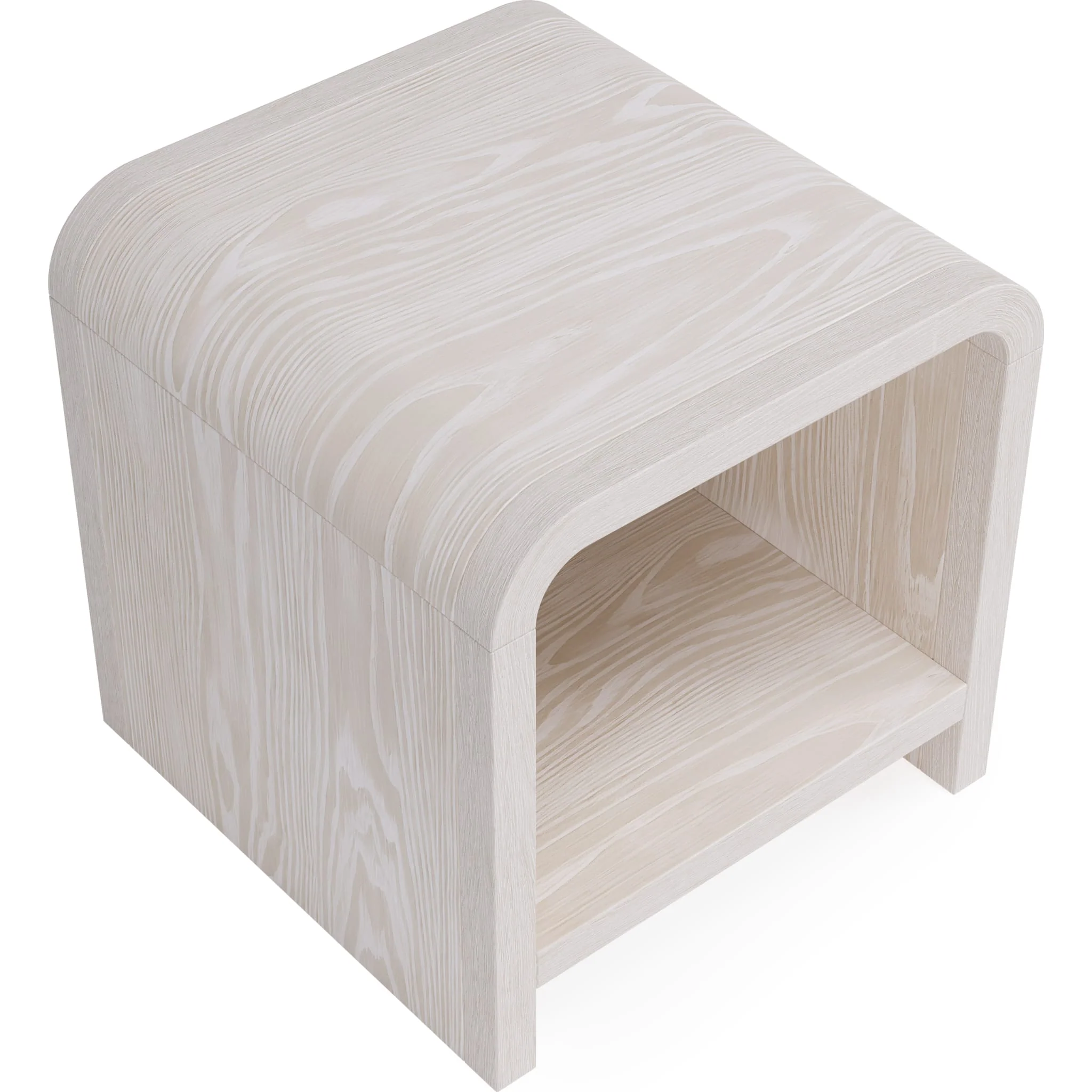 Drake Ash Wood Side Table in Sugar - Image 4
