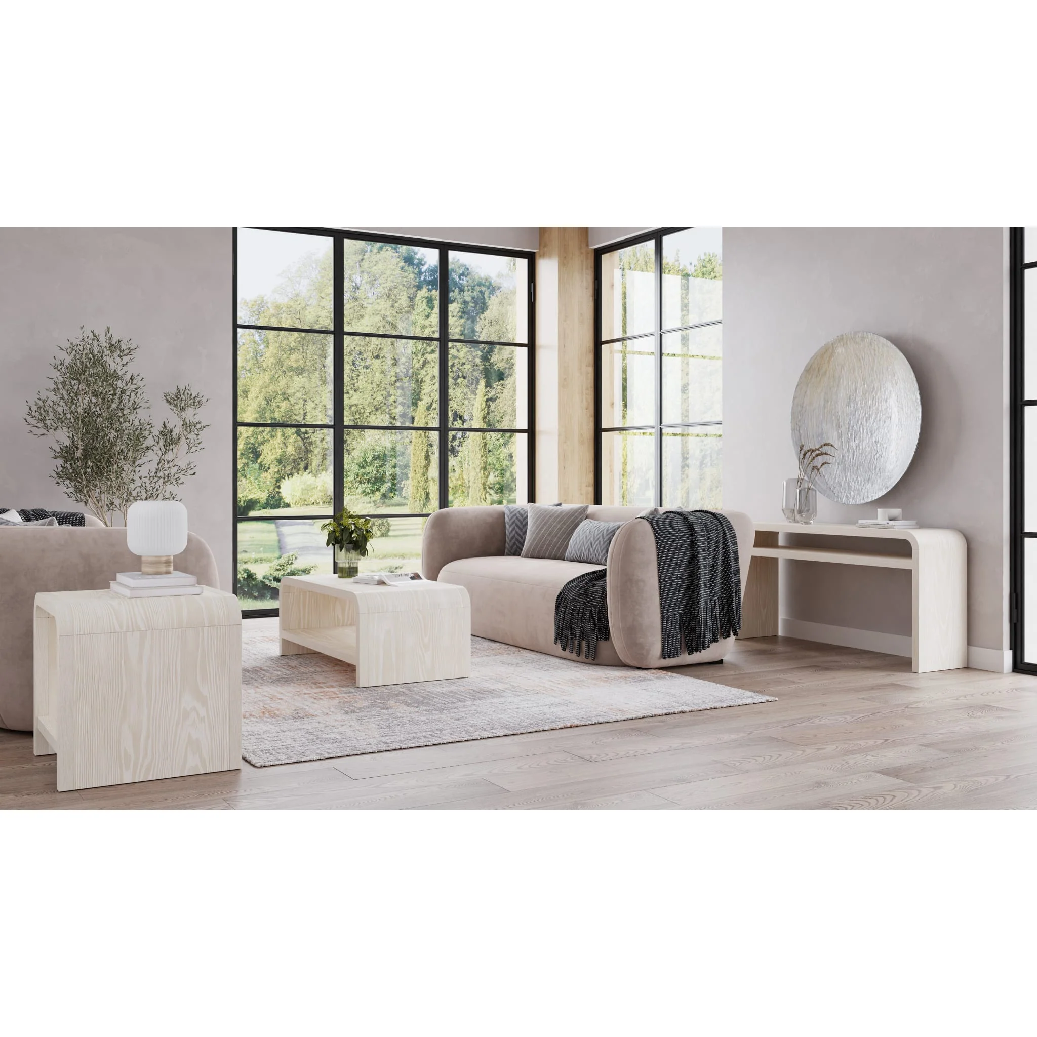 Drake Ash Wood Side Table in Sugar - Image 5