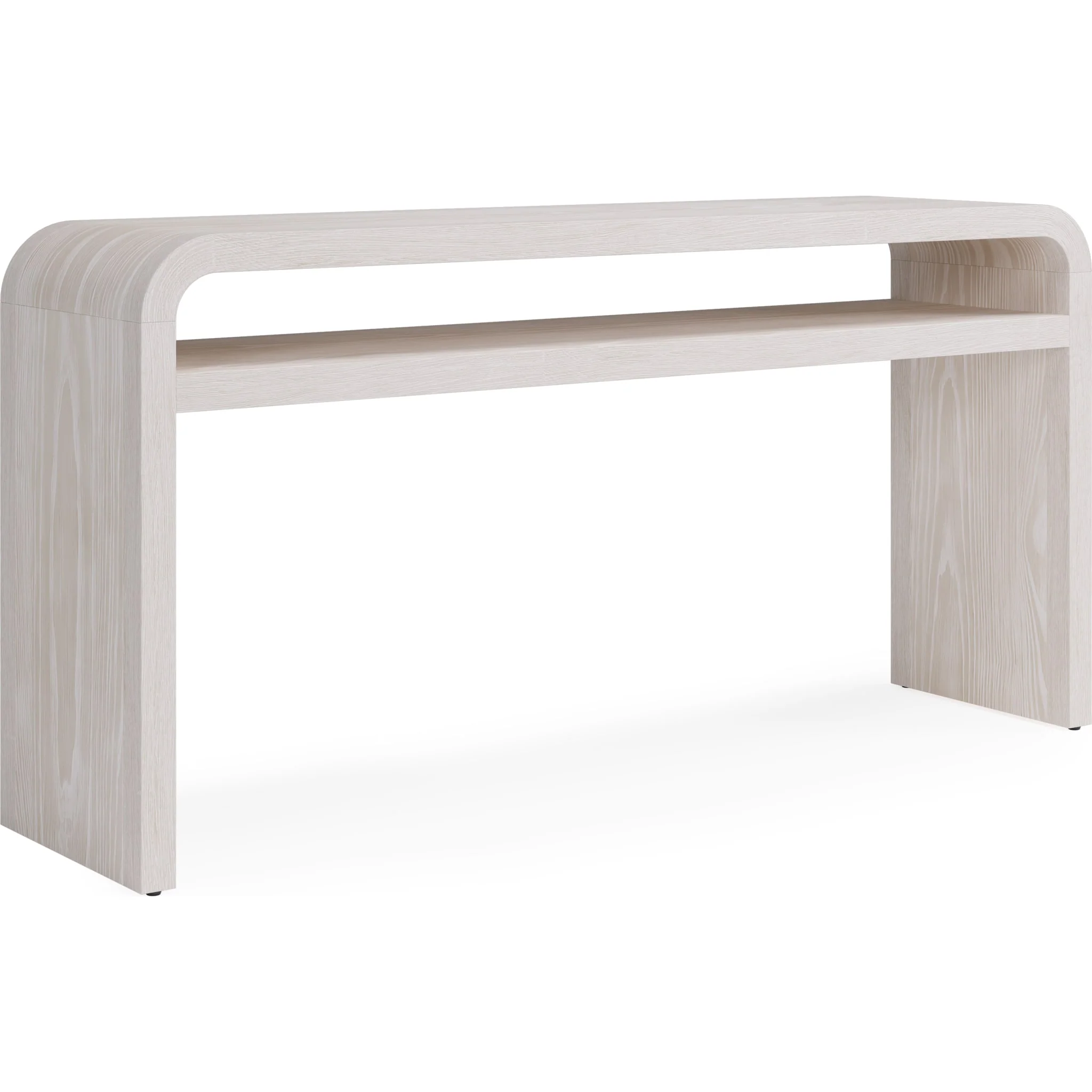 Drake Ash Wood Console Table in Sugar - Image 3