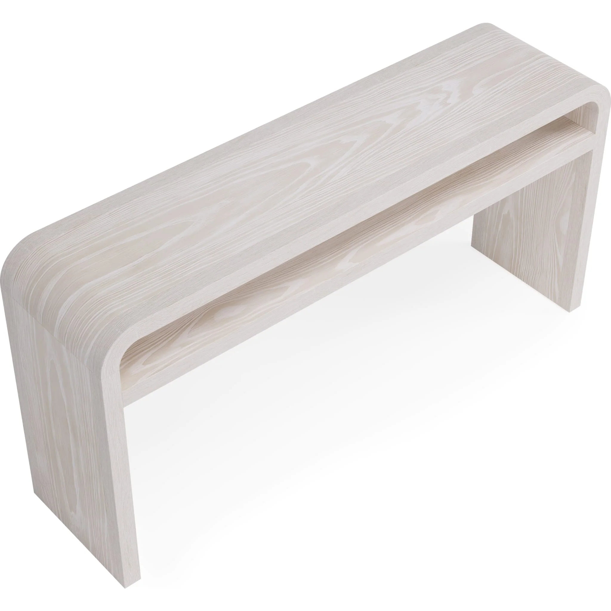 Drake Ash Wood Console Table in Sugar - Image 4