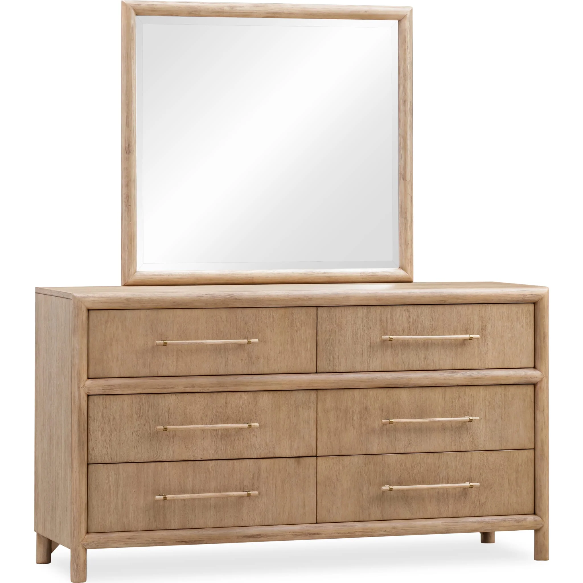 Dorsey Six Drawer Dresser in Granola - Image 3