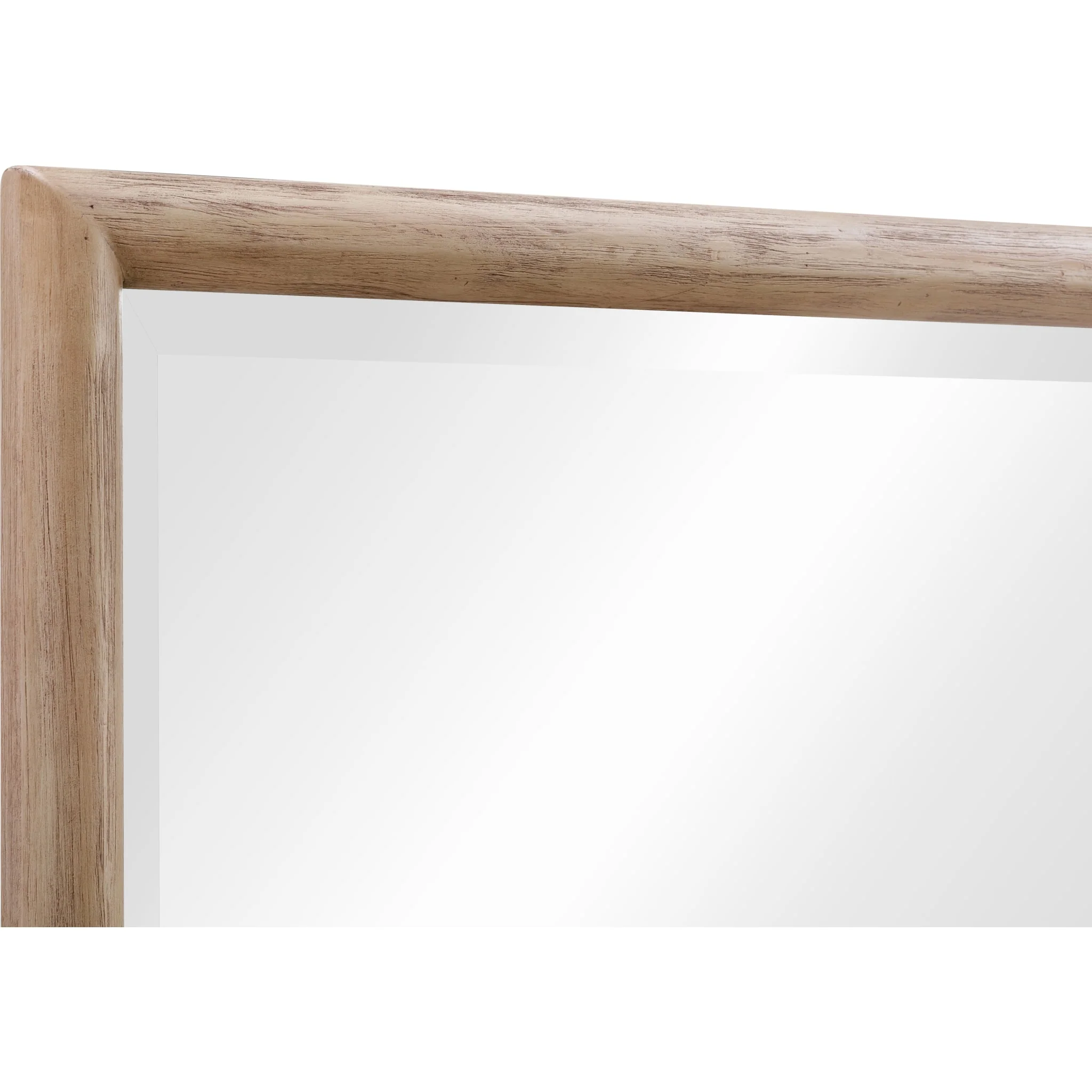 Dorsey Solid Wood and Glass Mirror in Granola - Image 5