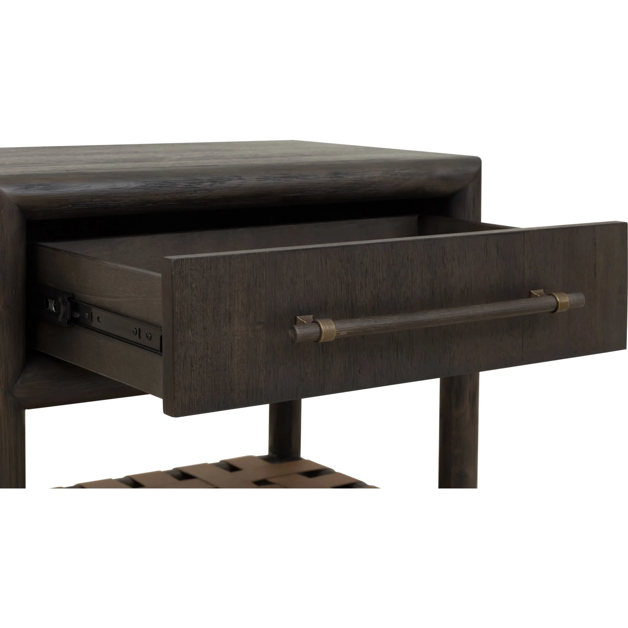 Dorsey One Drawer USB-charging Nightstand in Basalt Grey - Image 6