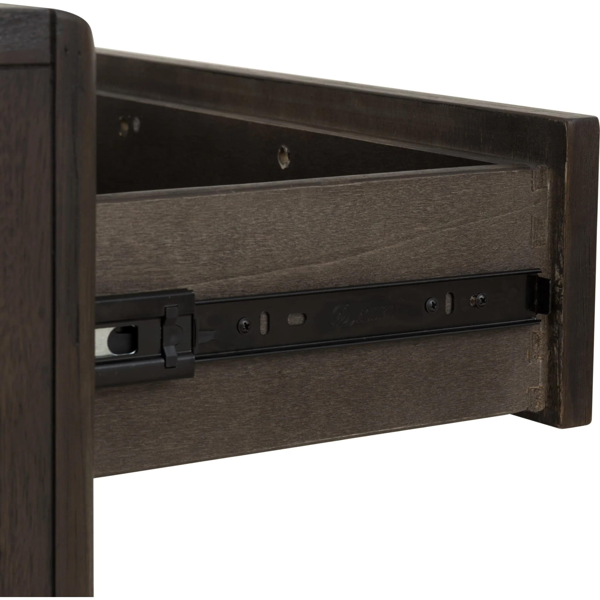 Dorsey One Drawer USB-charging Nightstand in Basalt Grey - Image 7