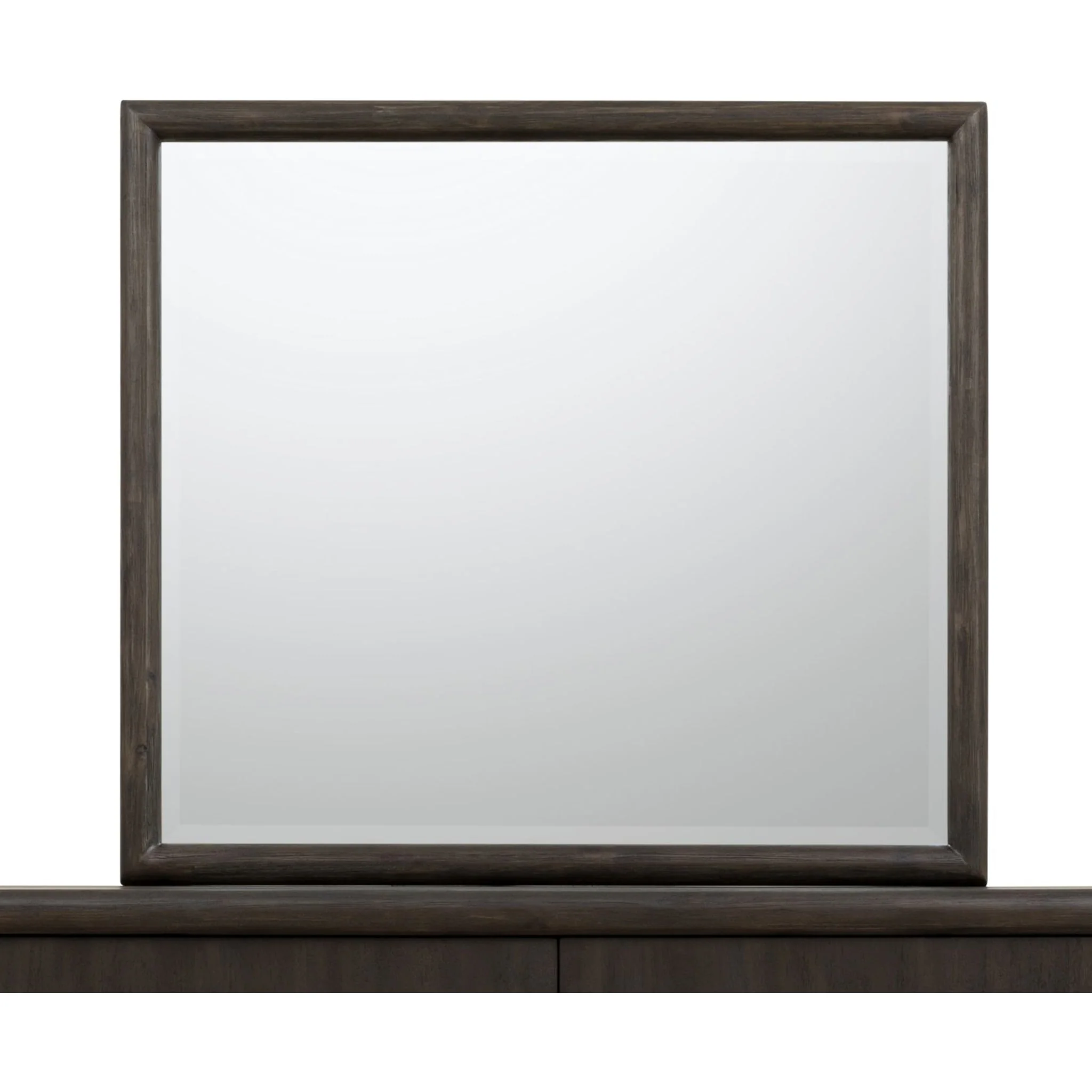 Dorsey Solid Wood and Glass Mirror in Basalt Grey - Image 4
