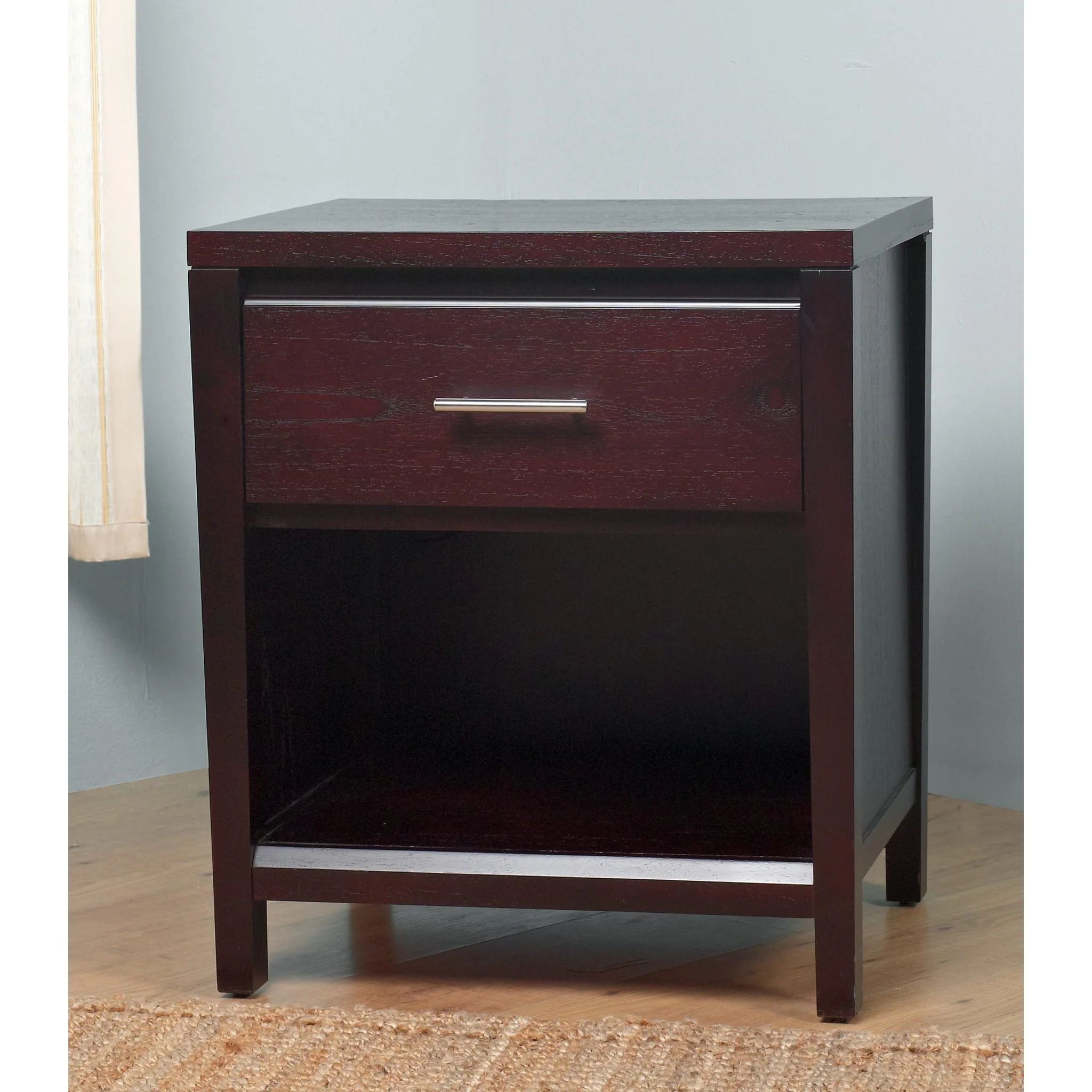 Nevis Charging Station Nightstand in Espresso - Image 7