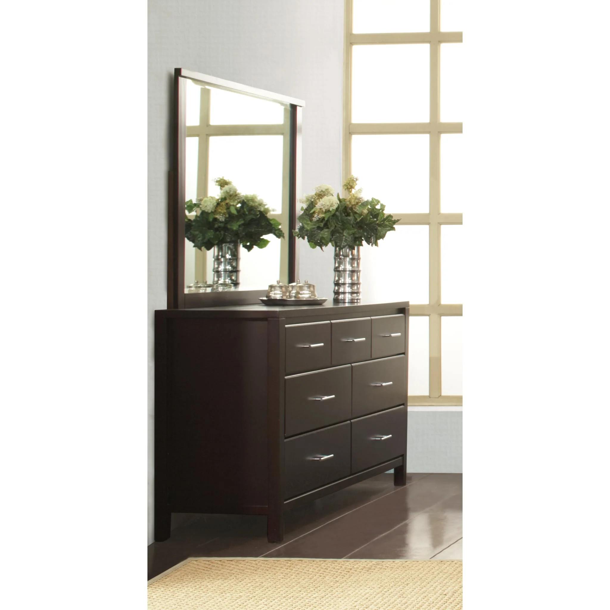 Nevis Landscape Mirror In Espresso - Image 3