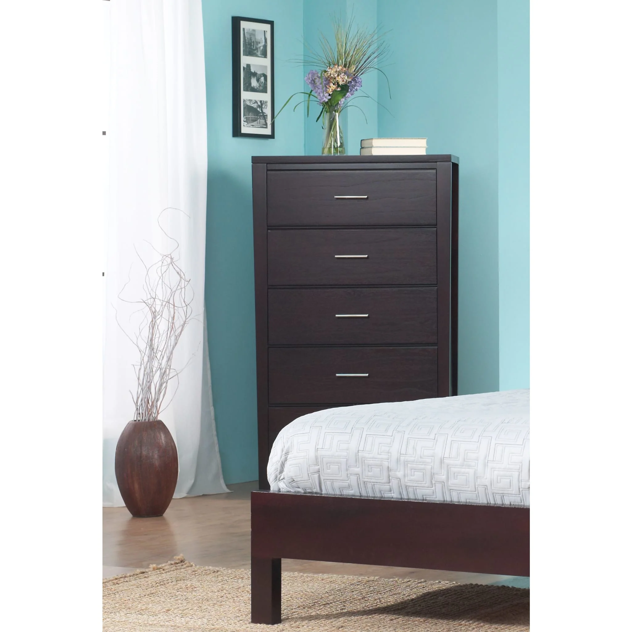 Nevis Five Drawer Chest in Espresso (2024) - Image 7