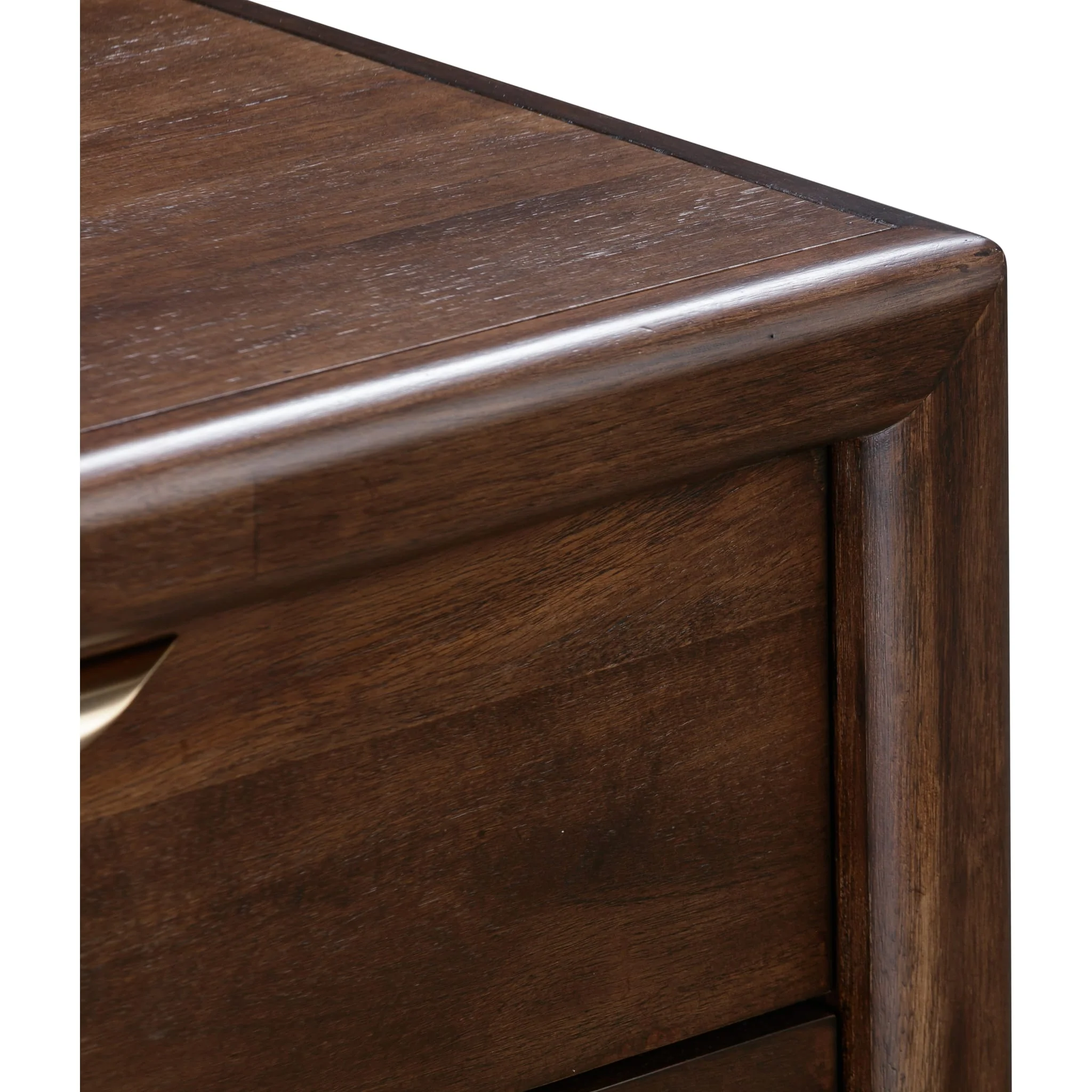 Sol Two Drawer USB-Charging Nightstand in Brown Spice - Image 5