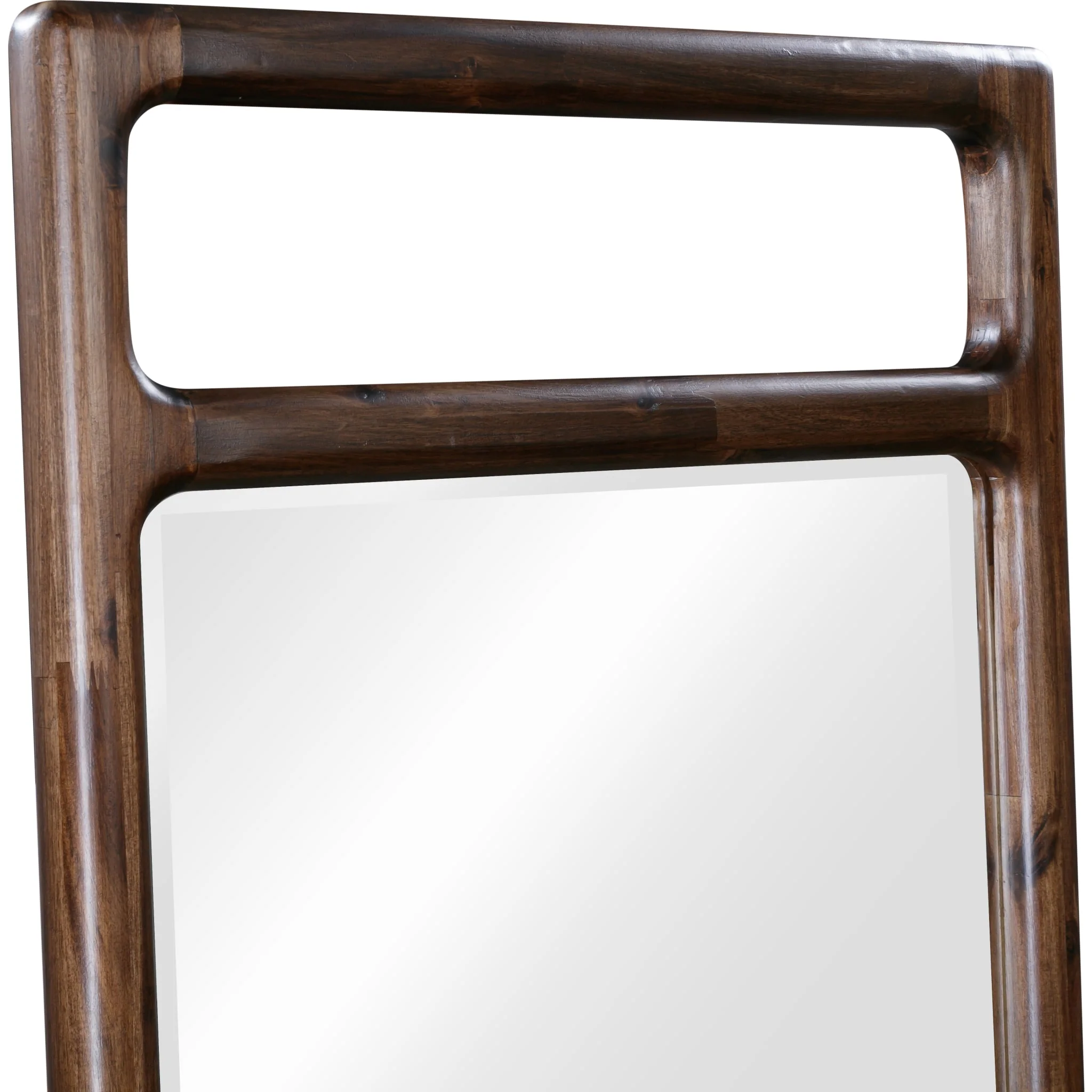 Sol Beveled Glass Floor Mirror in Brown Spce - Image 4