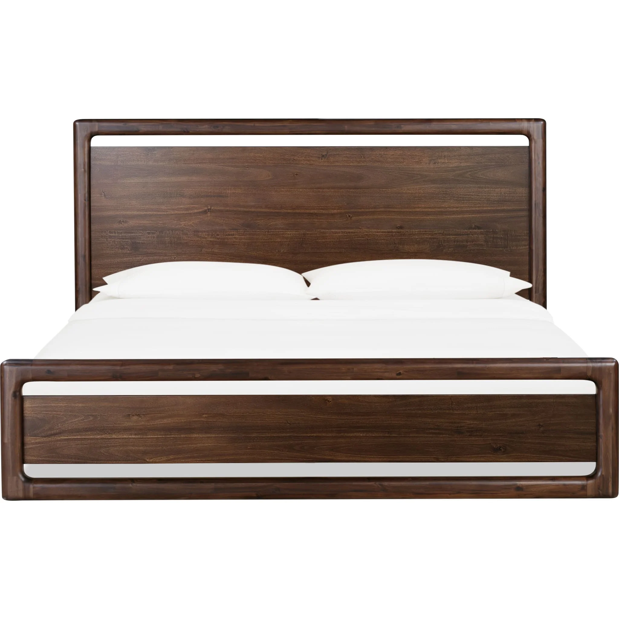 Sol Acacia Wood Platform Bed in Brown Spice - Image 3