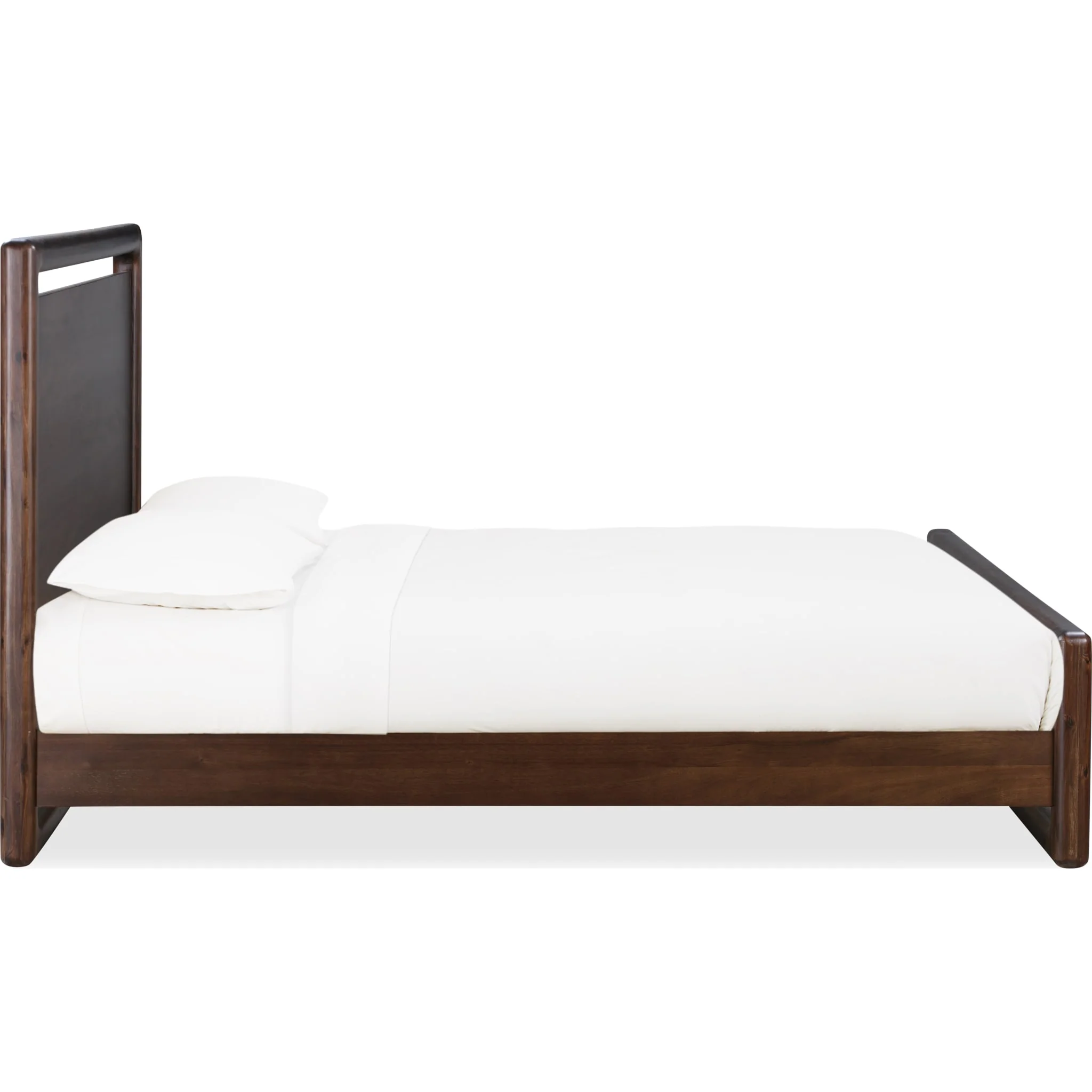 Sol Acacia Wood Platform Bed in Brown Spice - Image 4