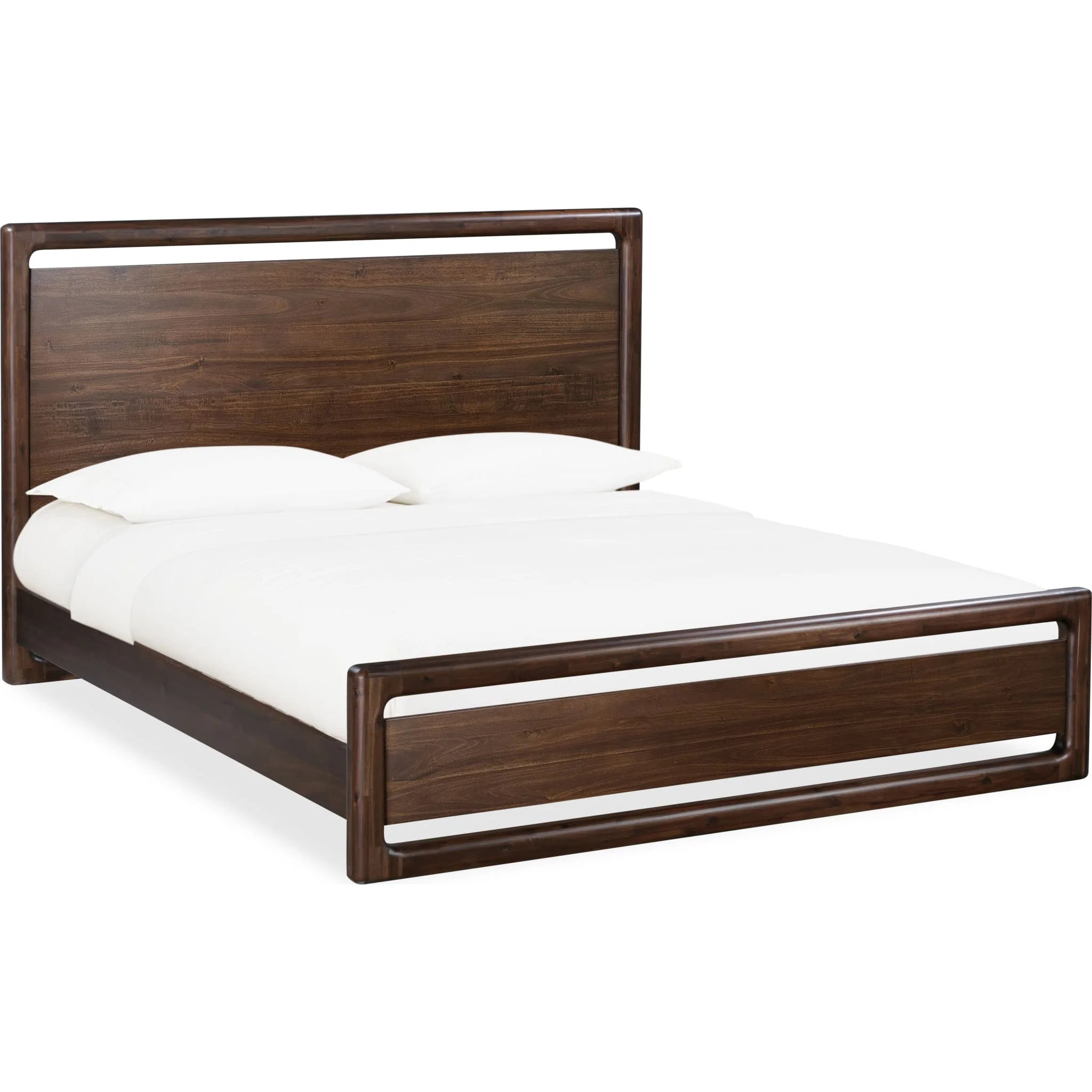 Sol Acacia Wood Platform Bed in Brown Spice - Image 5