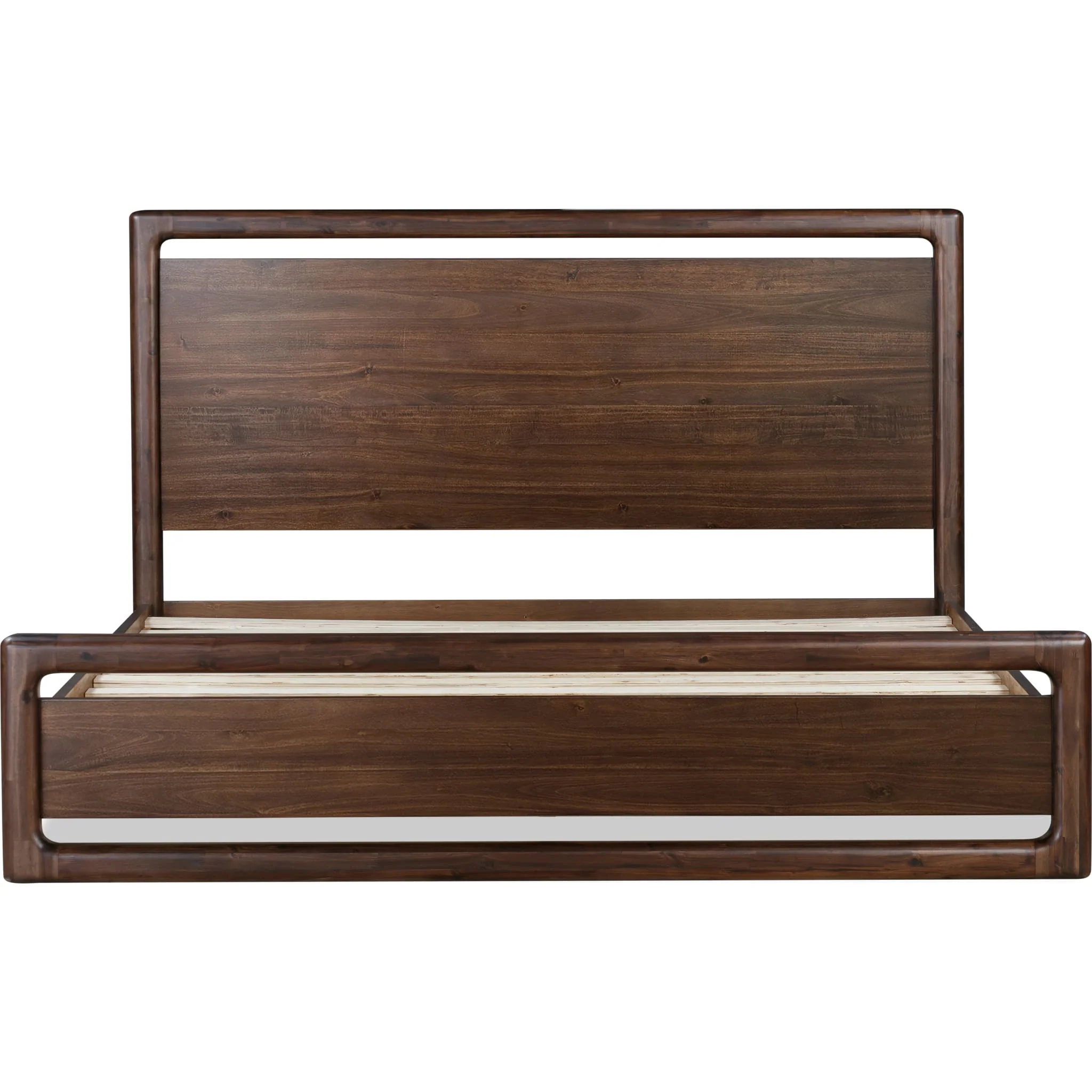 Sol Acacia Wood Platform Bed in Brown Spice - Image 6