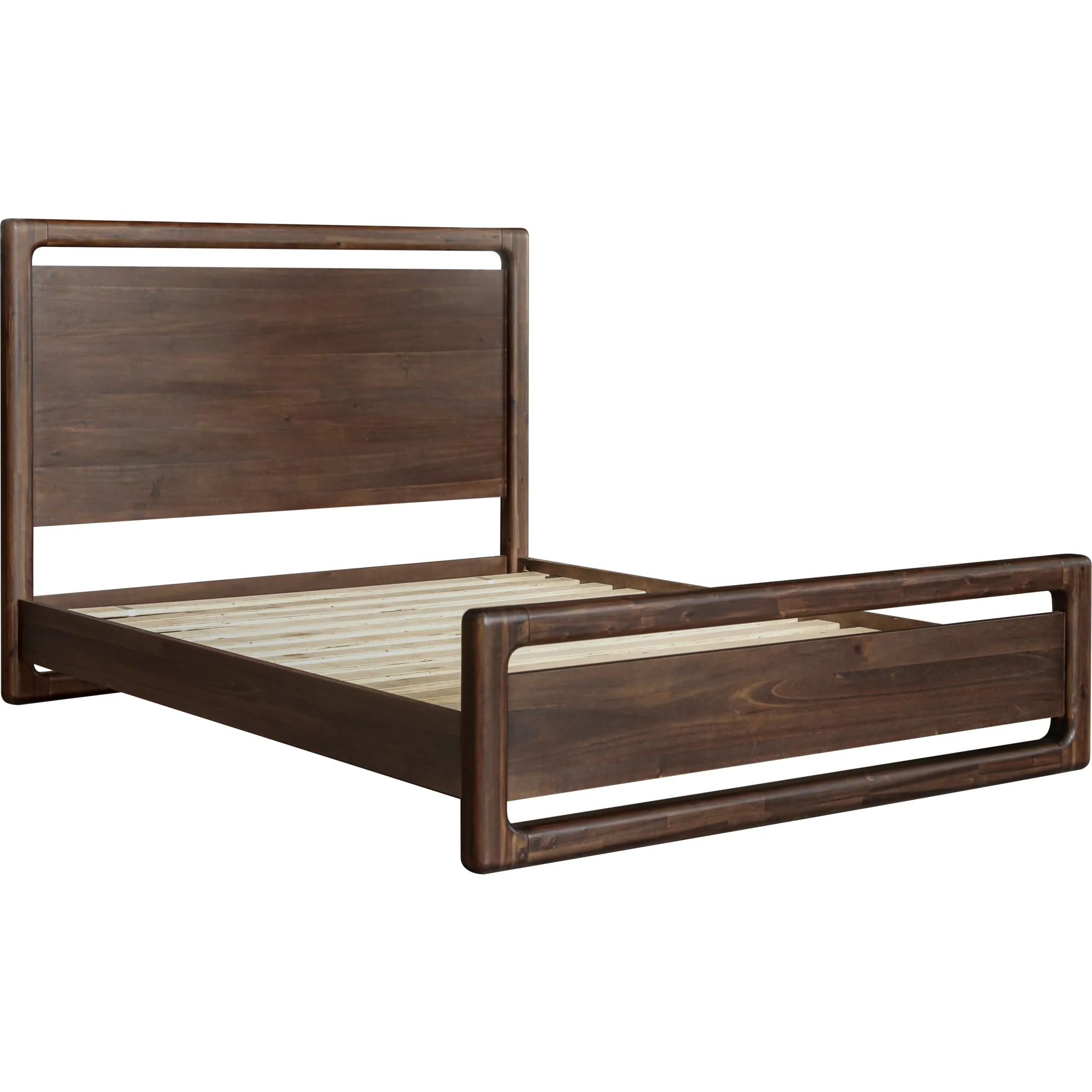Sol Acacia Wood Platform Bed in Brown Spice - Image 7