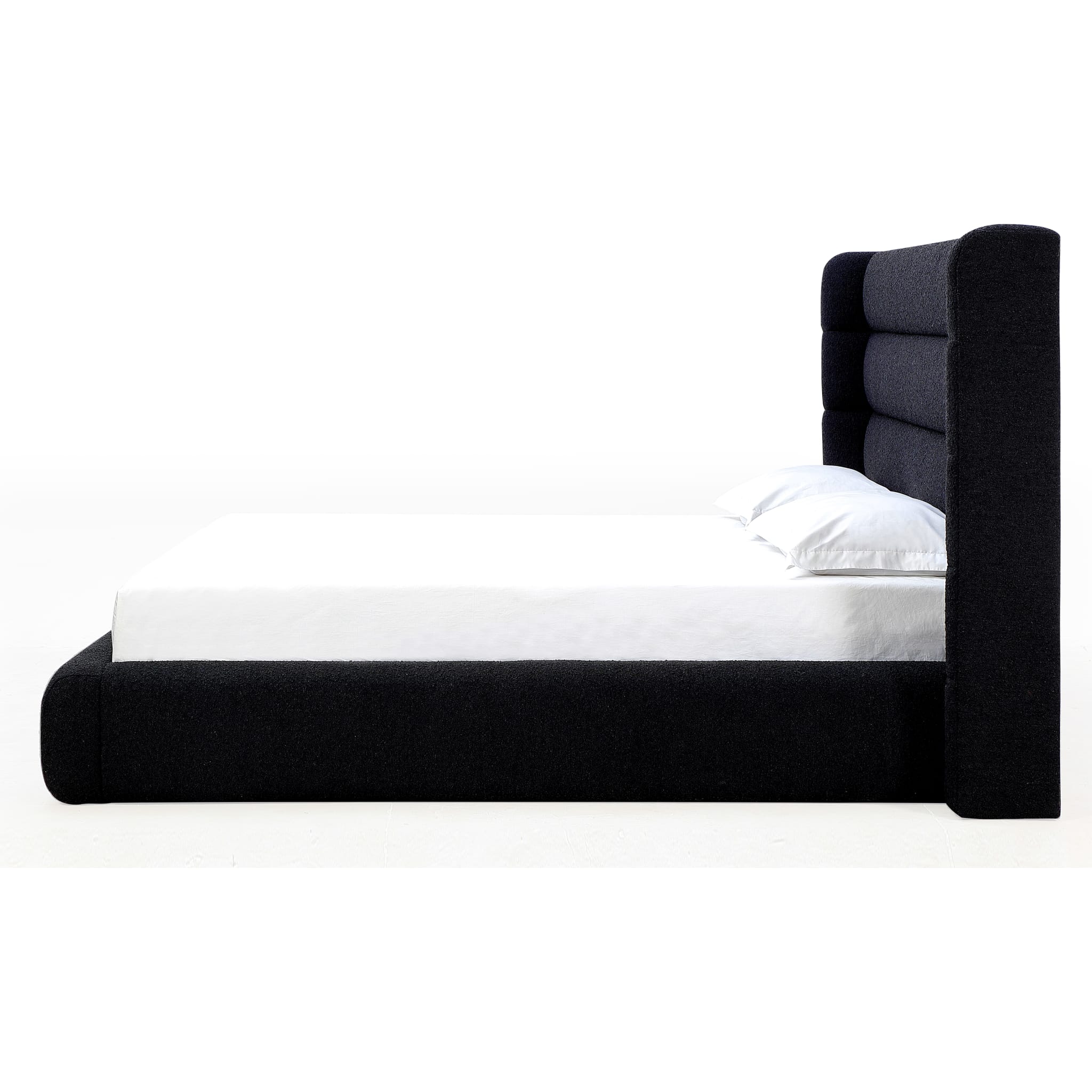 Frank Upholstered Wingback Platform Bed in Ember Boucle (2026) - Image 3