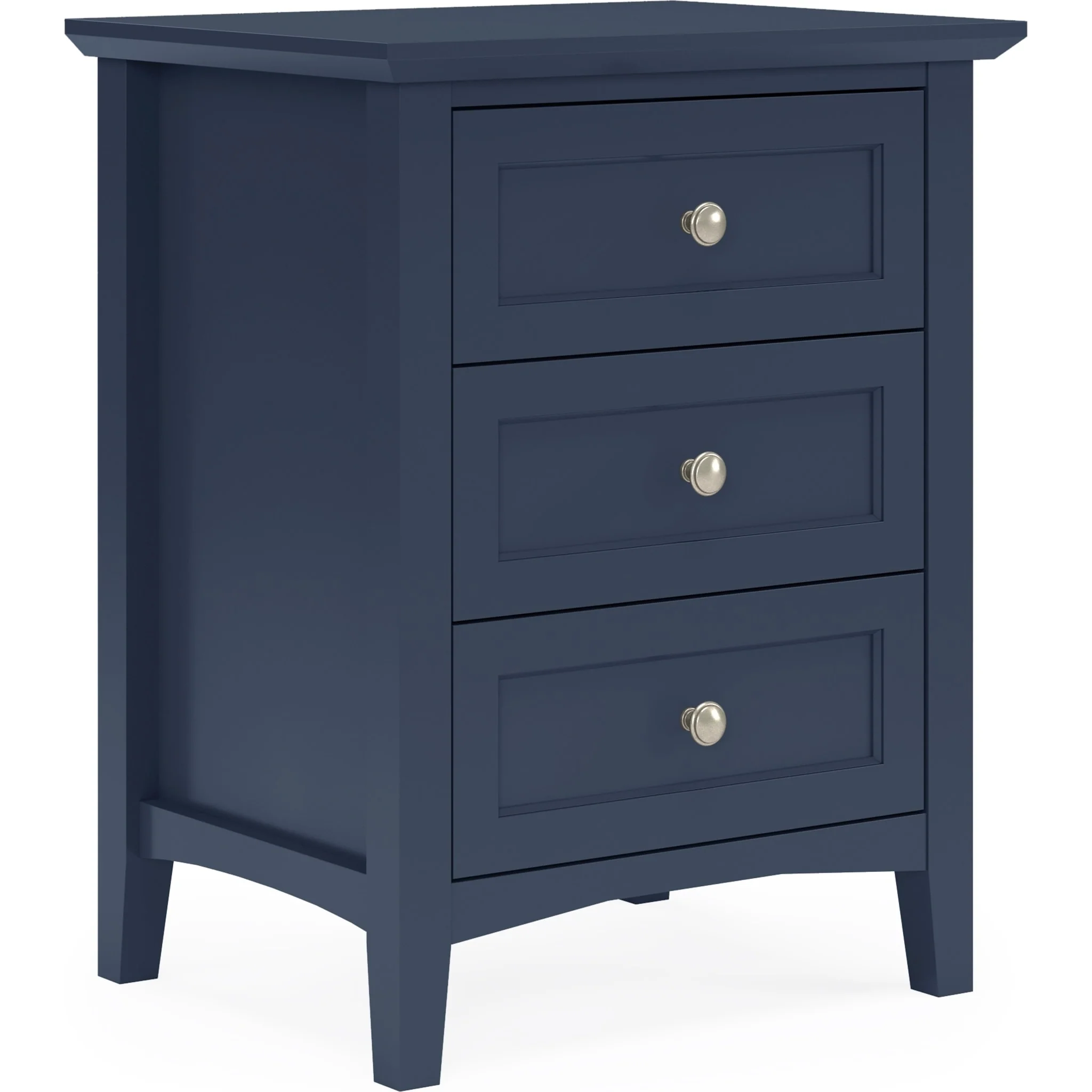 Grace Three Drawer Nightstand in Blueberry - Image 3
