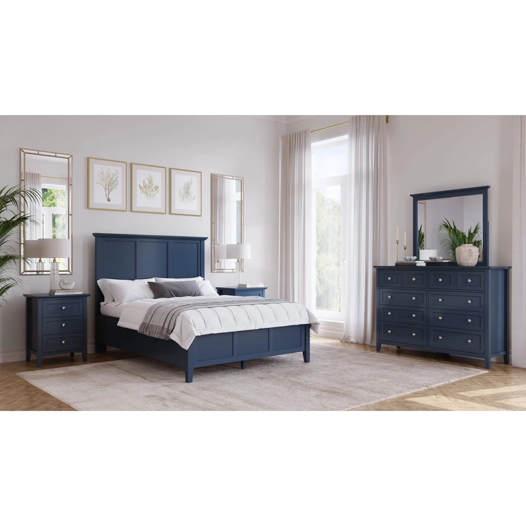 Grace Wall or Dresser Mirror in Blueberry - Image 4