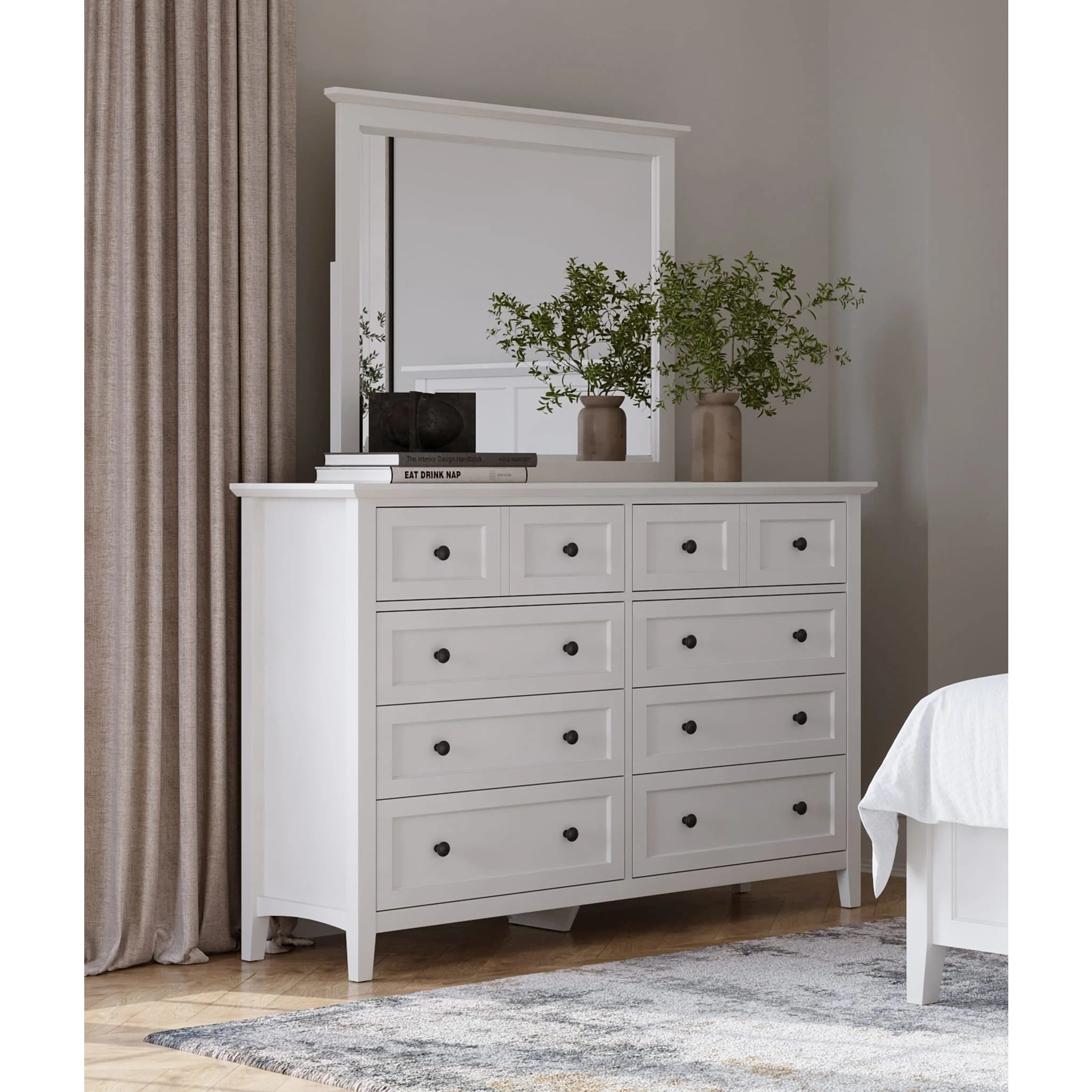 Grace Eight Drawer Dresser in Snowfall White (2024) - Image 7