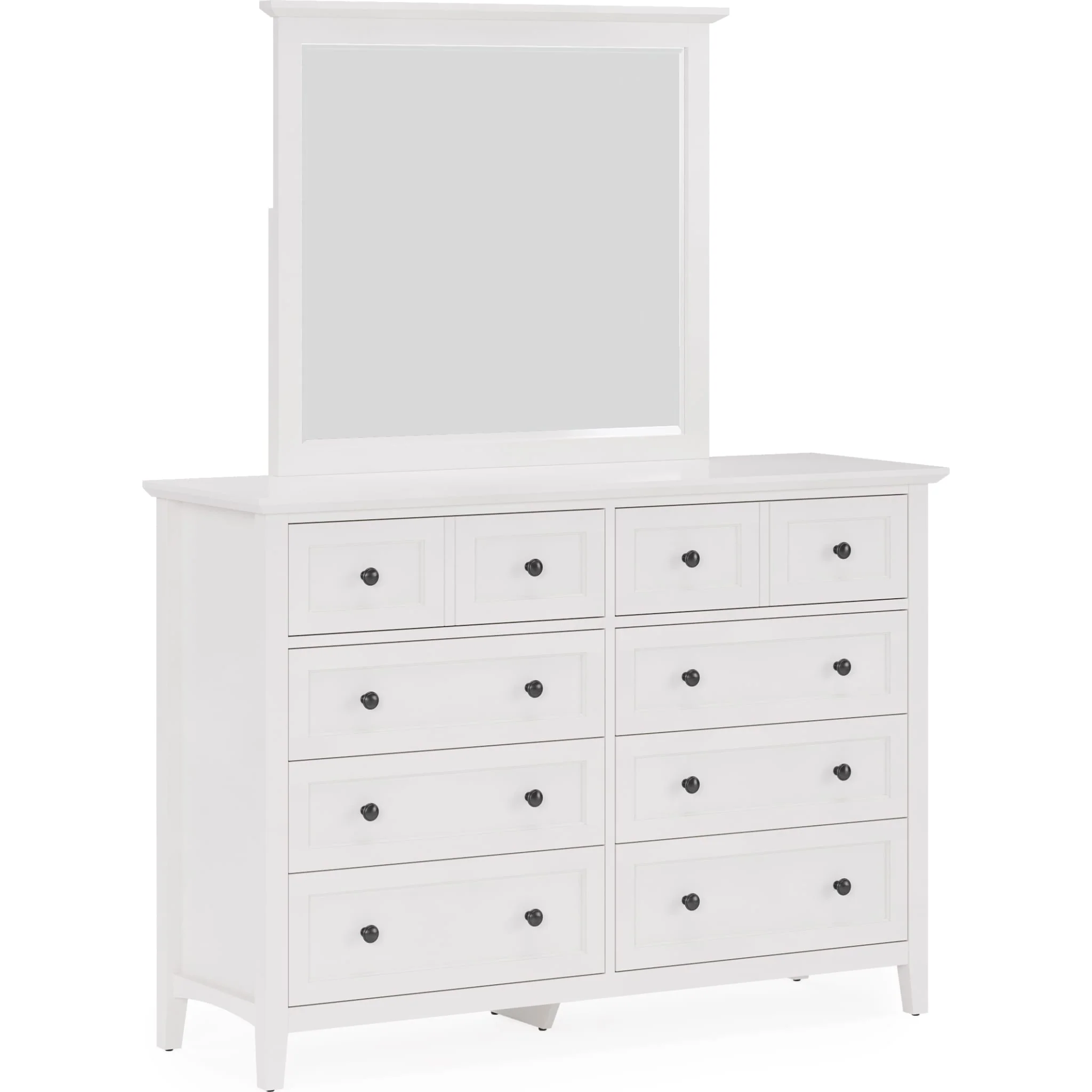 Grace Wall or Dresser Mirror in Snowfall White - Image 7