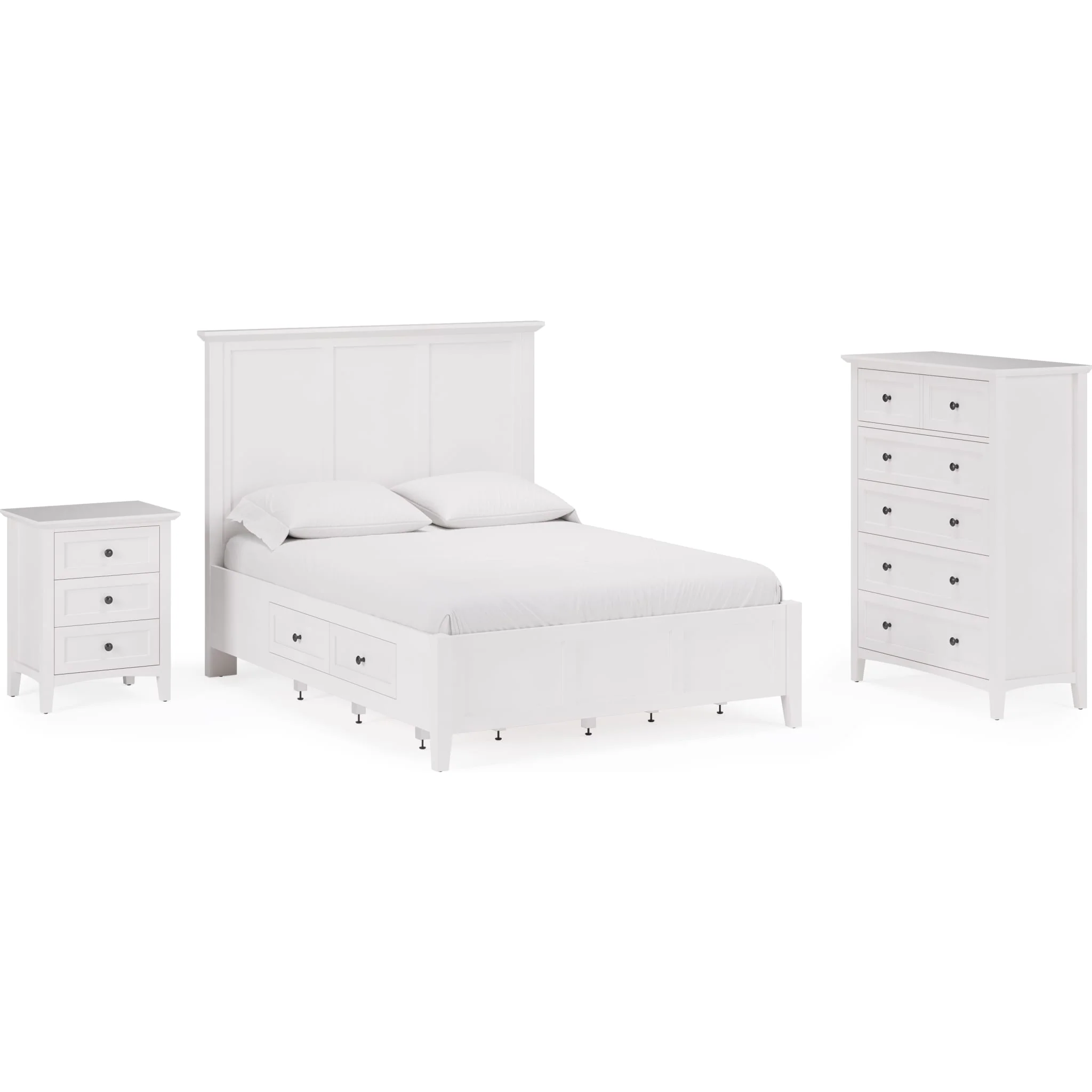 Grace Five Drawer Chest in Snowfall White (2024) - Image 10