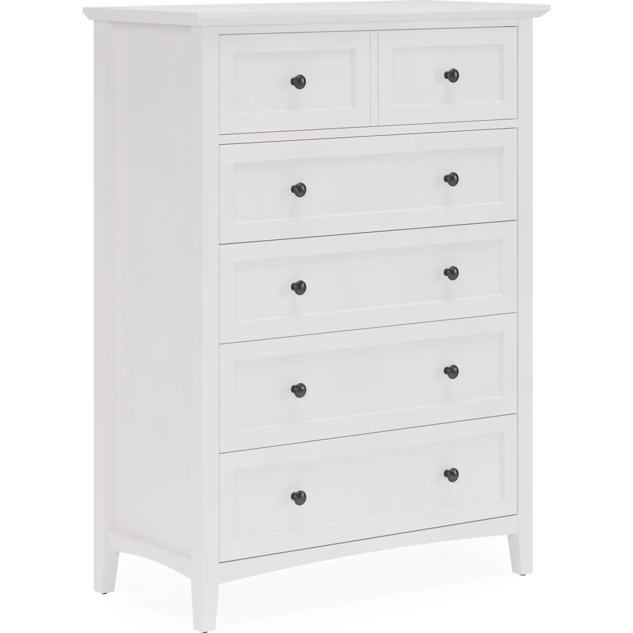 Grace Five Drawer Chest in Snowfall White (2024) - Image 3