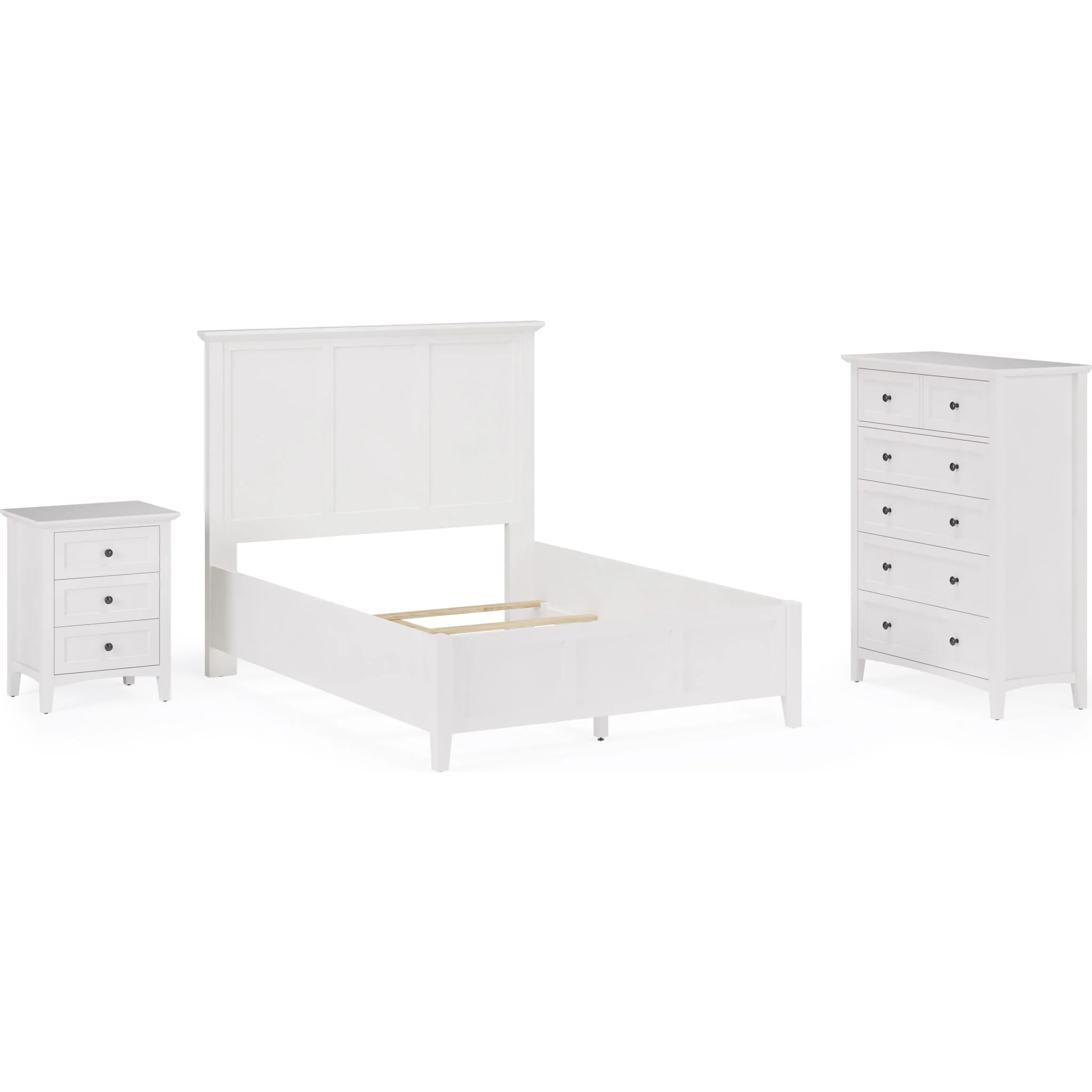 Grace Five Drawer Chest in Snowfall White (2024) - Image 7