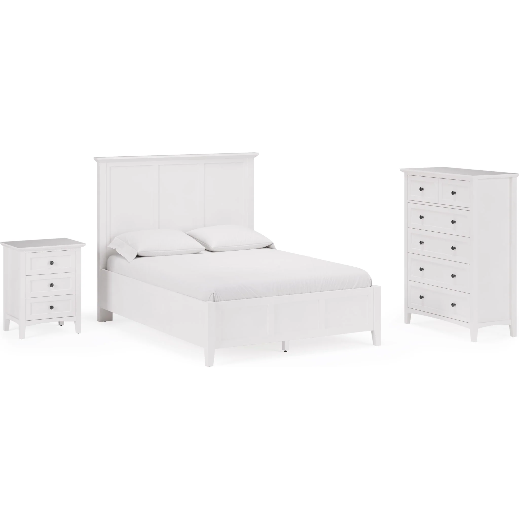 Grace Five Drawer Chest in Snowfall White (2024) - Image 9