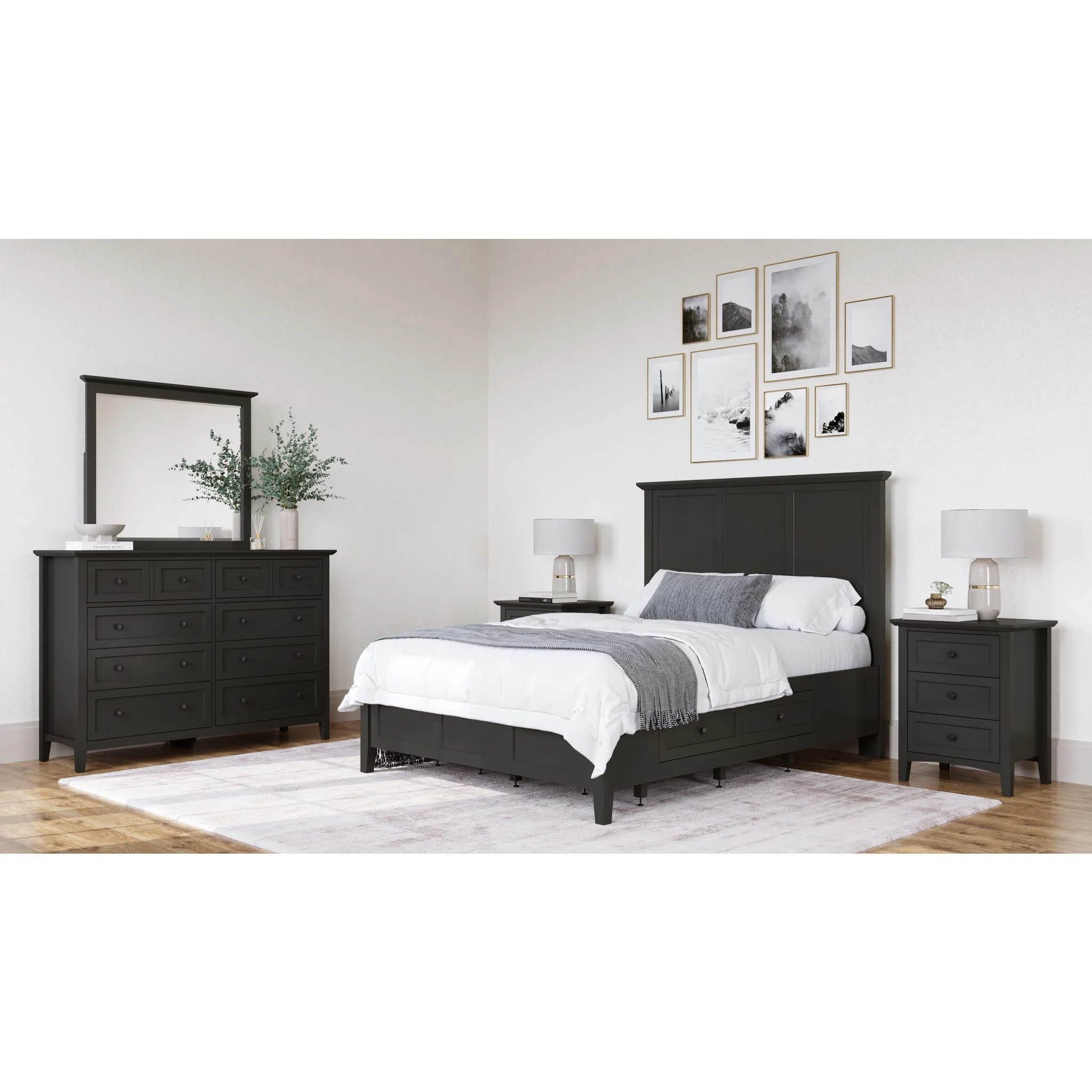 Grace Eight Drawer Dresser in Raven Black (2024) - Image 7