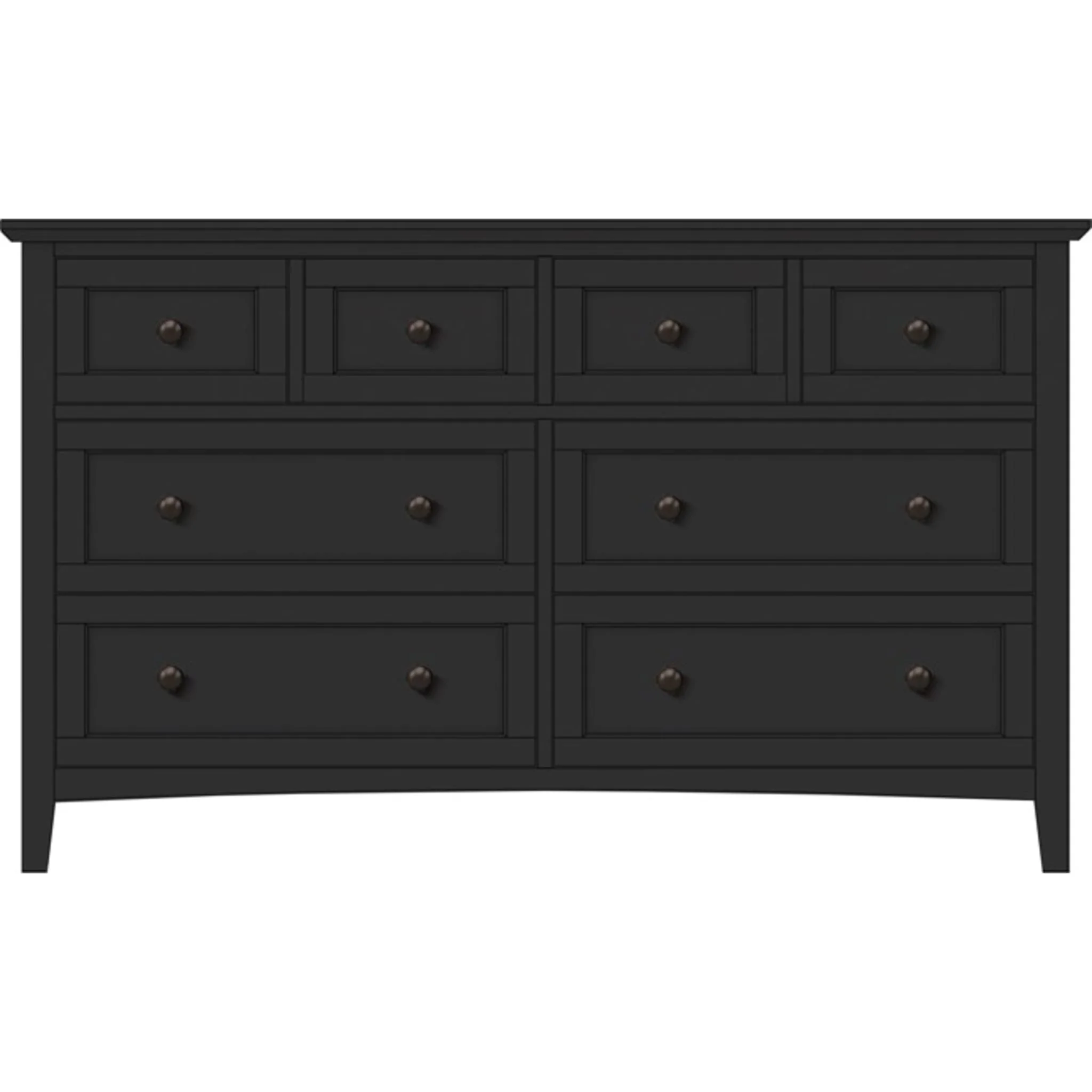 Grace Six Dwr Dresser- Raven