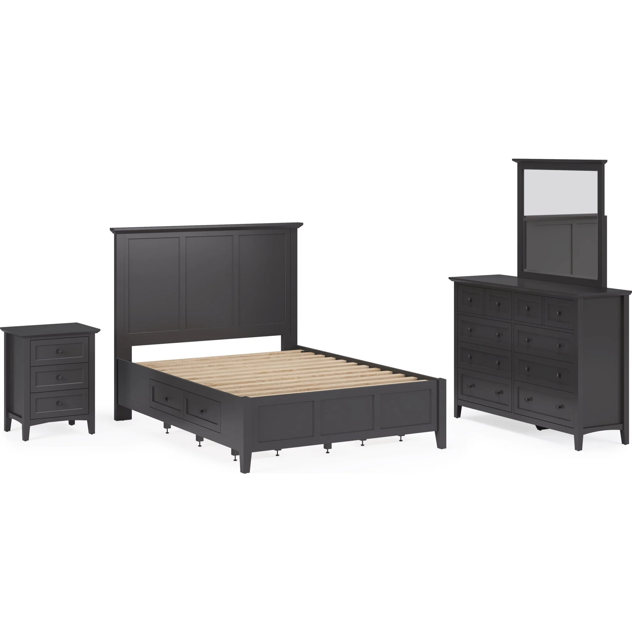 Grace Wall or Dresser Mirror in Raven Black - Image 4
