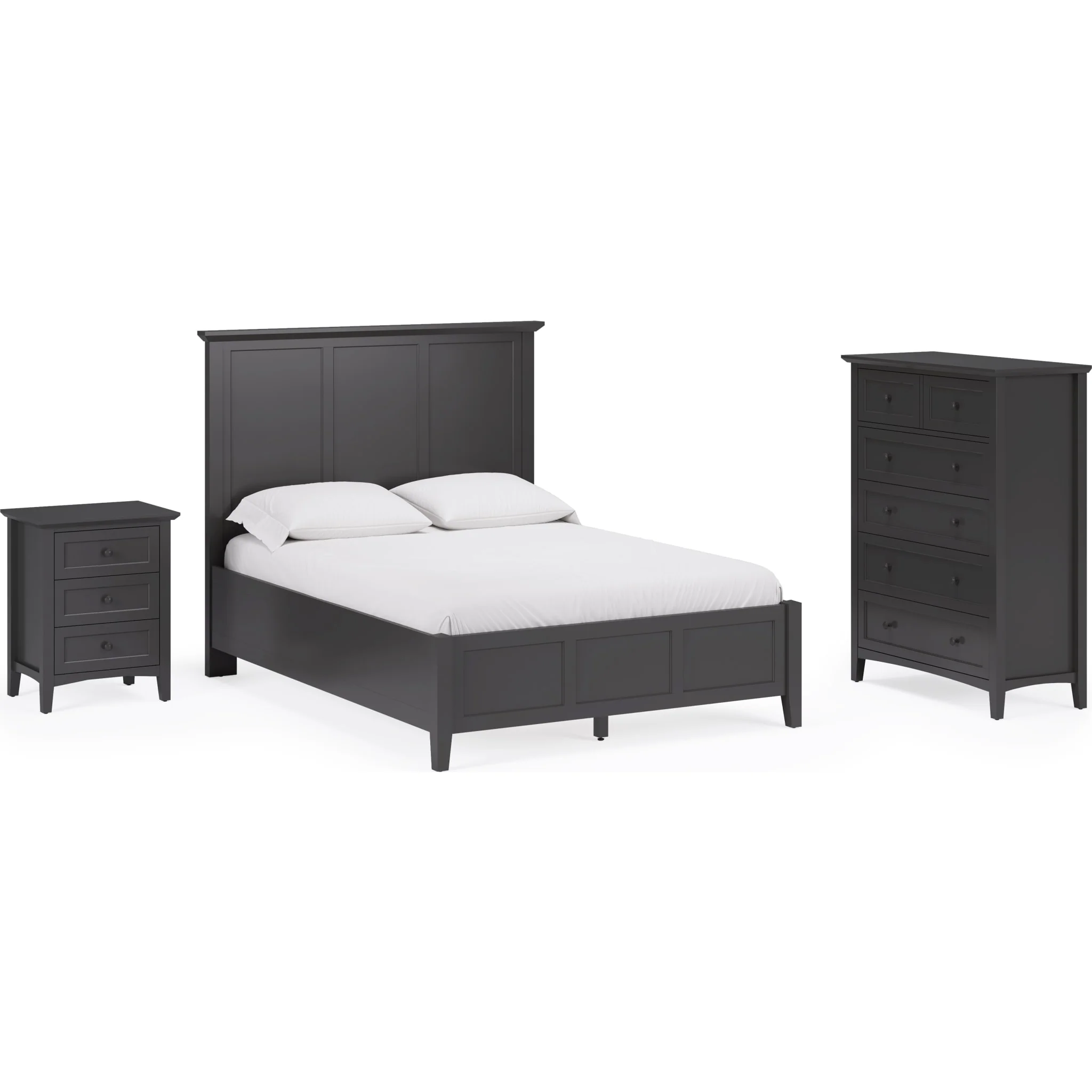 Grace Five Drawer Chest in Raven Black (2024) - Image 10