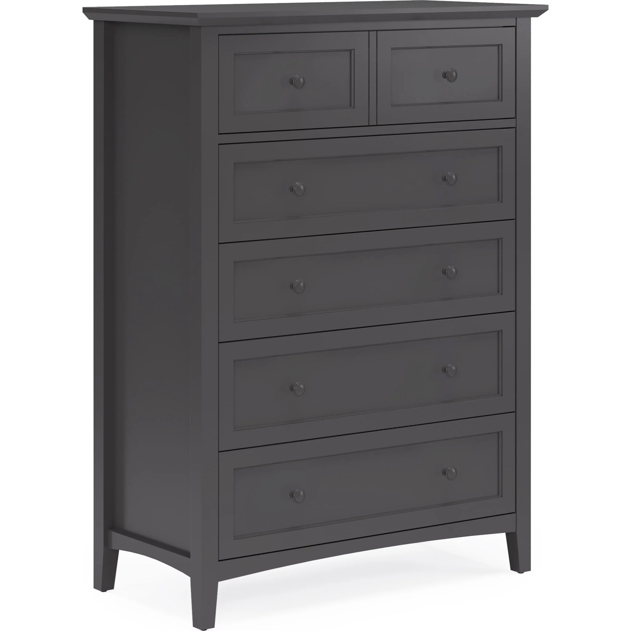 Grace Five Drawer Chest in Raven Black (2024) - Image 3